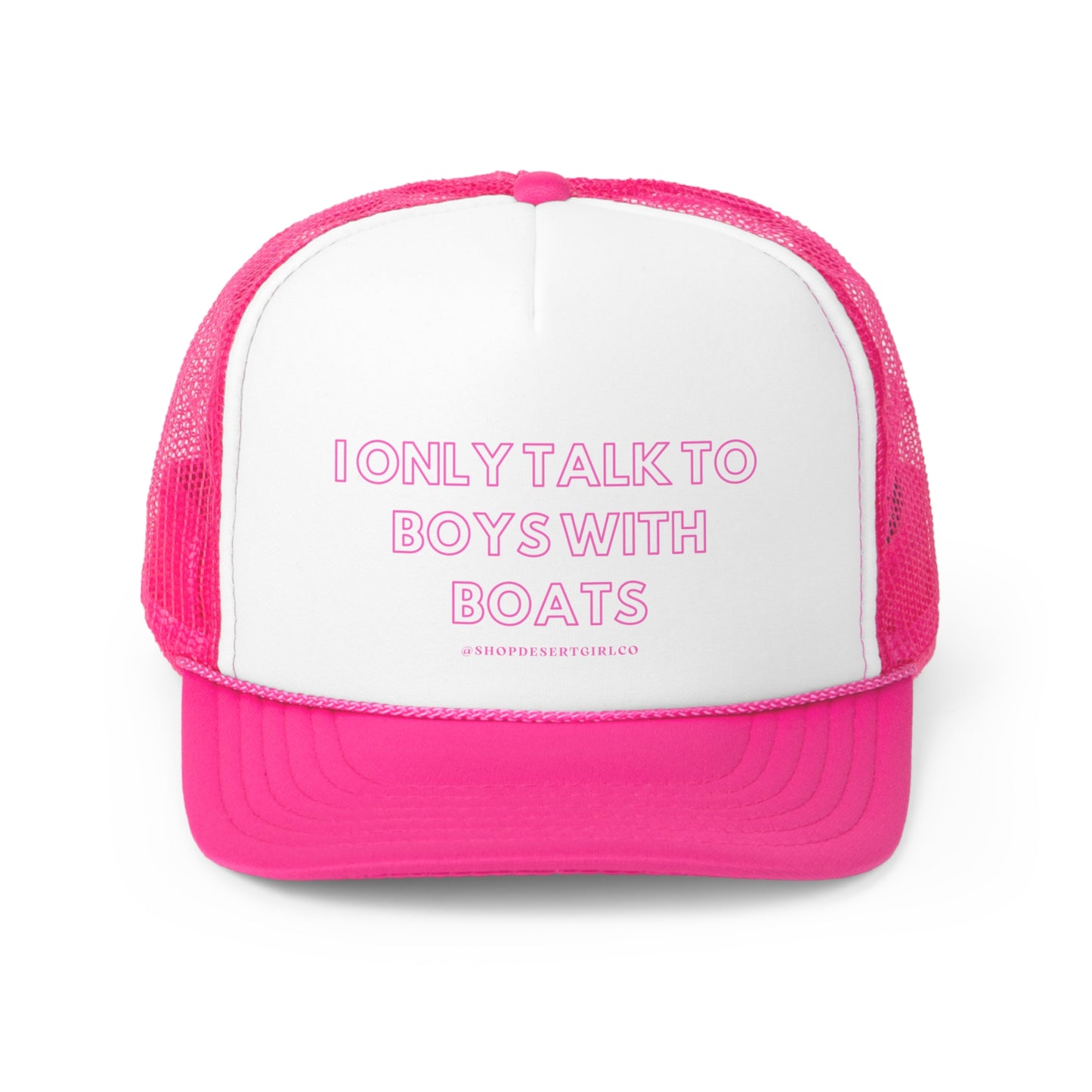 TALK TO BOYS TRUCKER HAT - BOAT