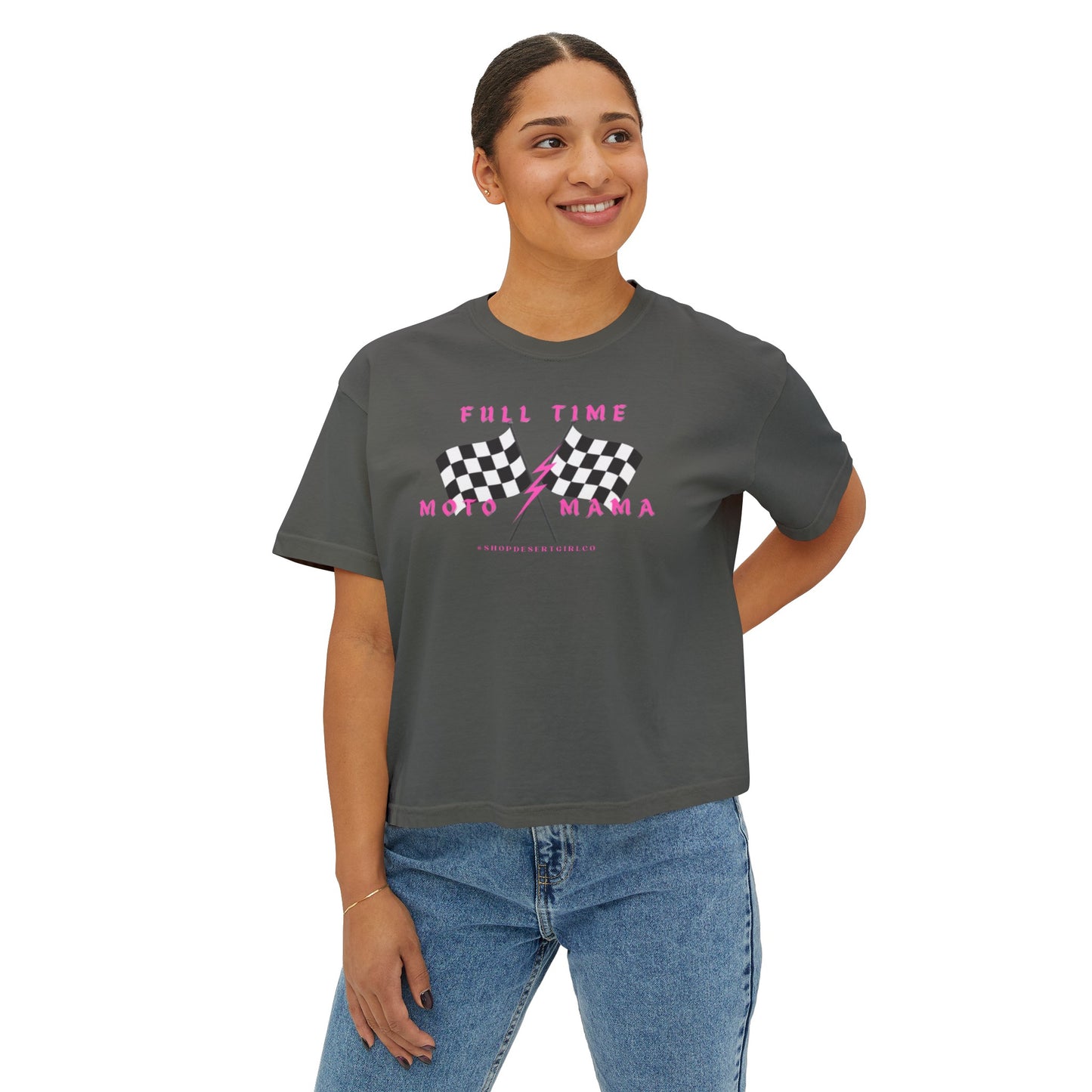 FULL TIME MOTO MAMA - BOXY TEE