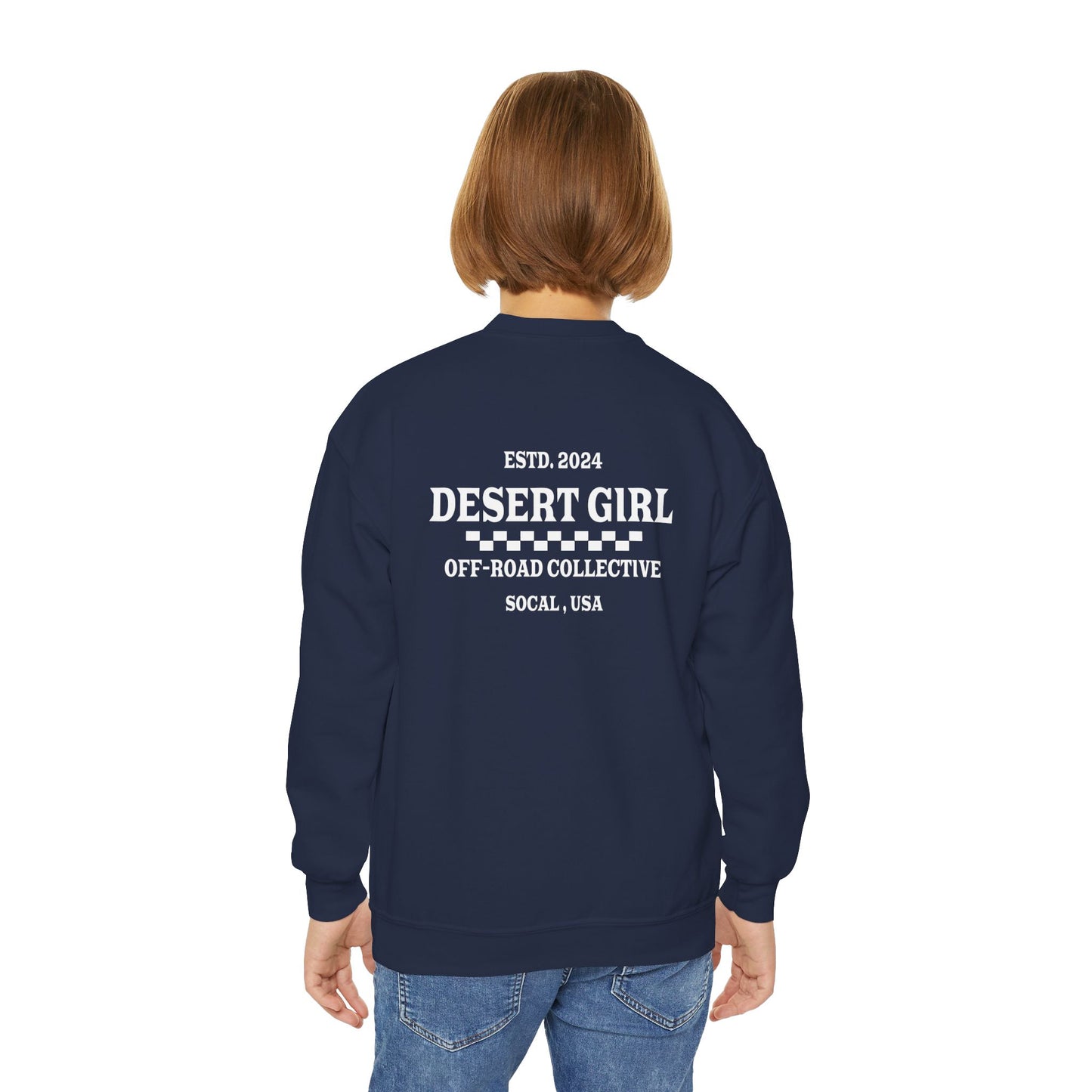 Desert Girl ll Off-Road Collective Youth Crewneck Sweatshirt