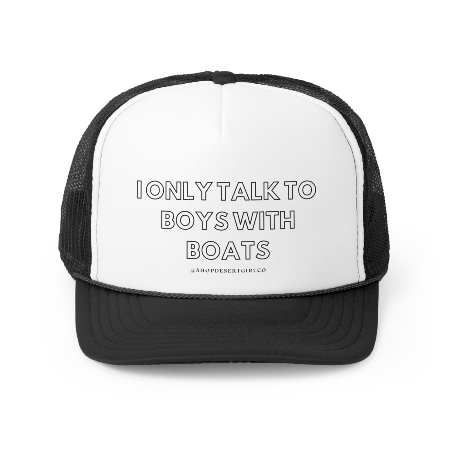 TALK TO BOYS TRUCKER HAT - BOAT