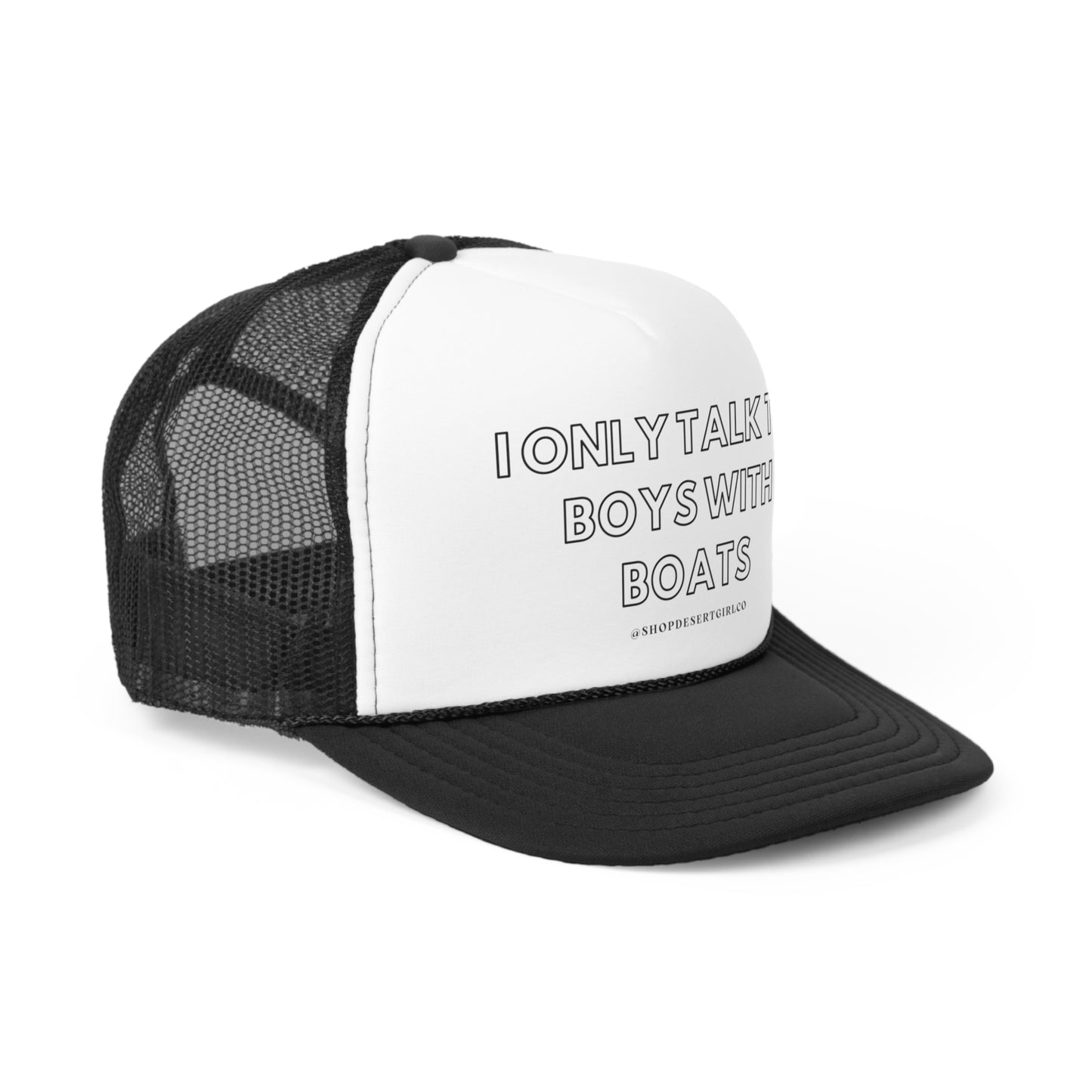 TALK TO BOYS TRUCKER HAT - BOAT