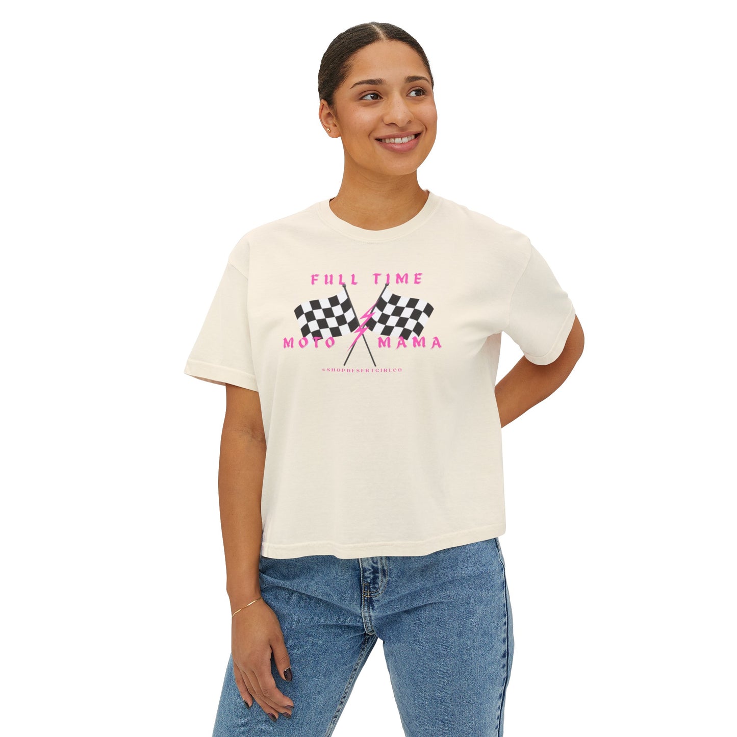FULL TIME MOTO MAMA - BOXY TEE