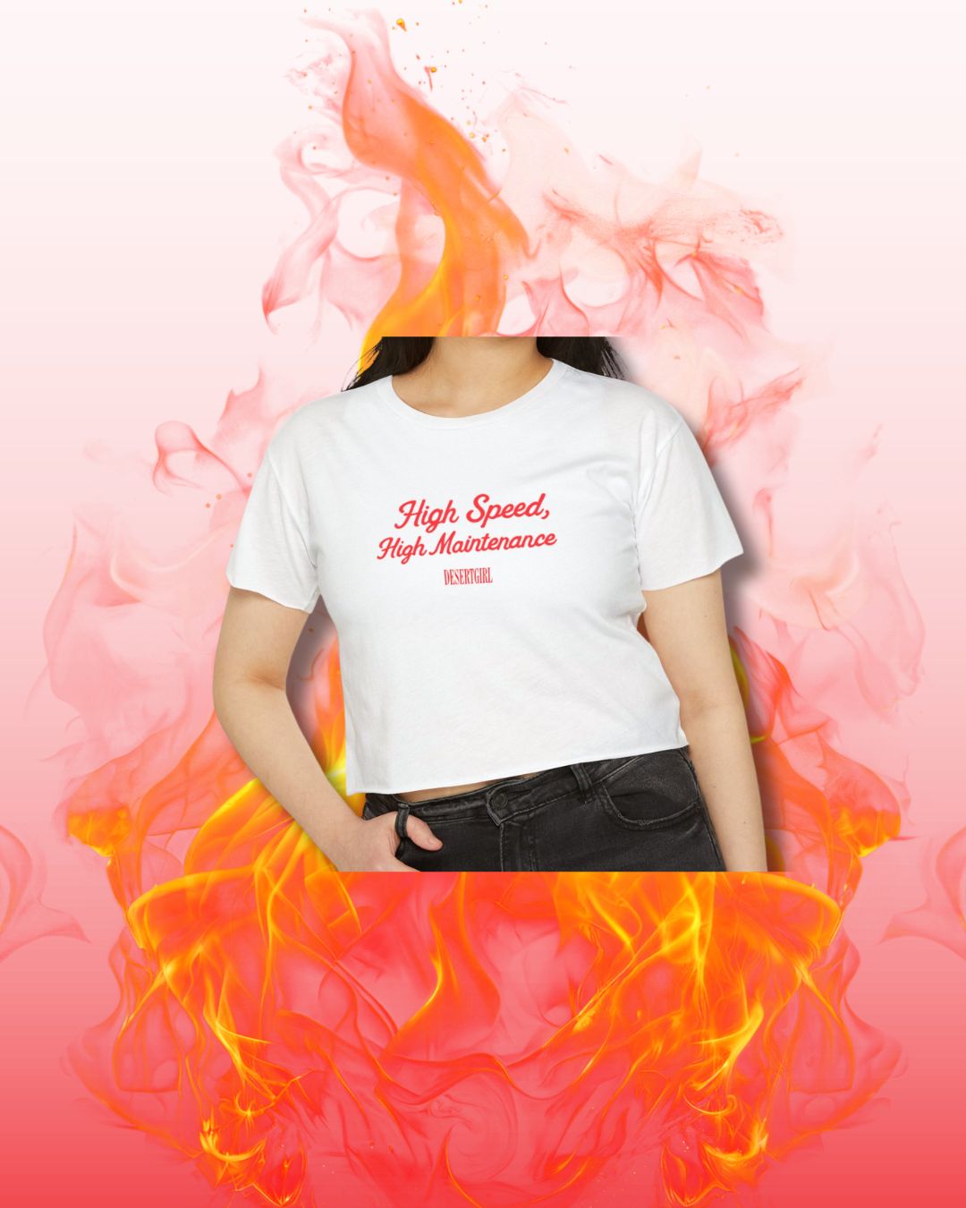 High Speed, High Maintenance Crop Tee