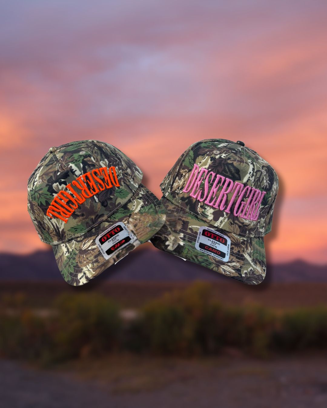 The Desert Girl Camo Trucker