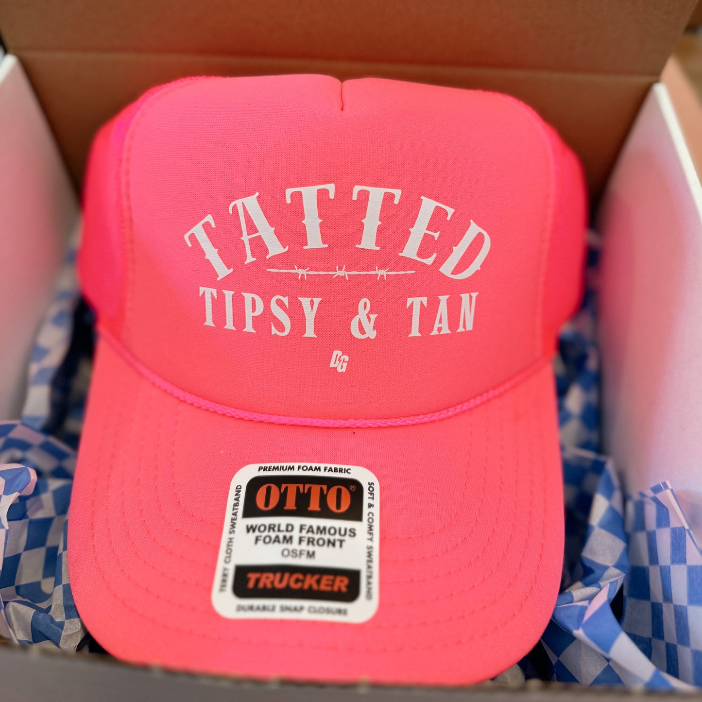 TATTED TIPSY TAN Trucker