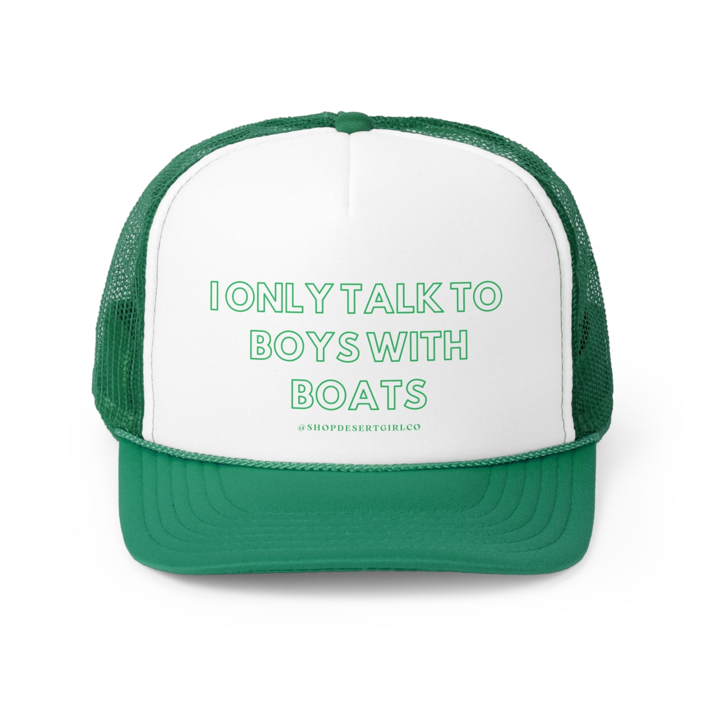 TALK TO BOYS TRUCKER HAT - BOAT