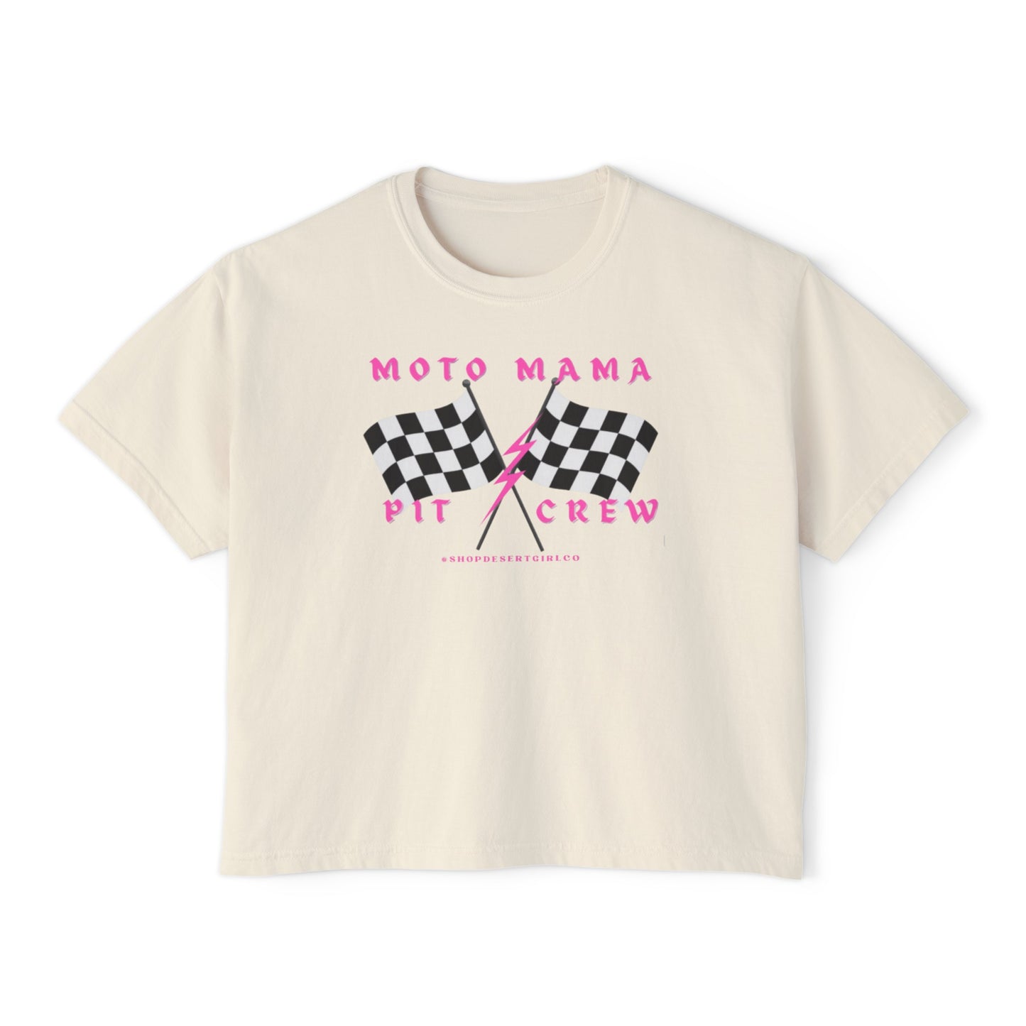 MOTO MAMA PIT CREW - BOXY TEE