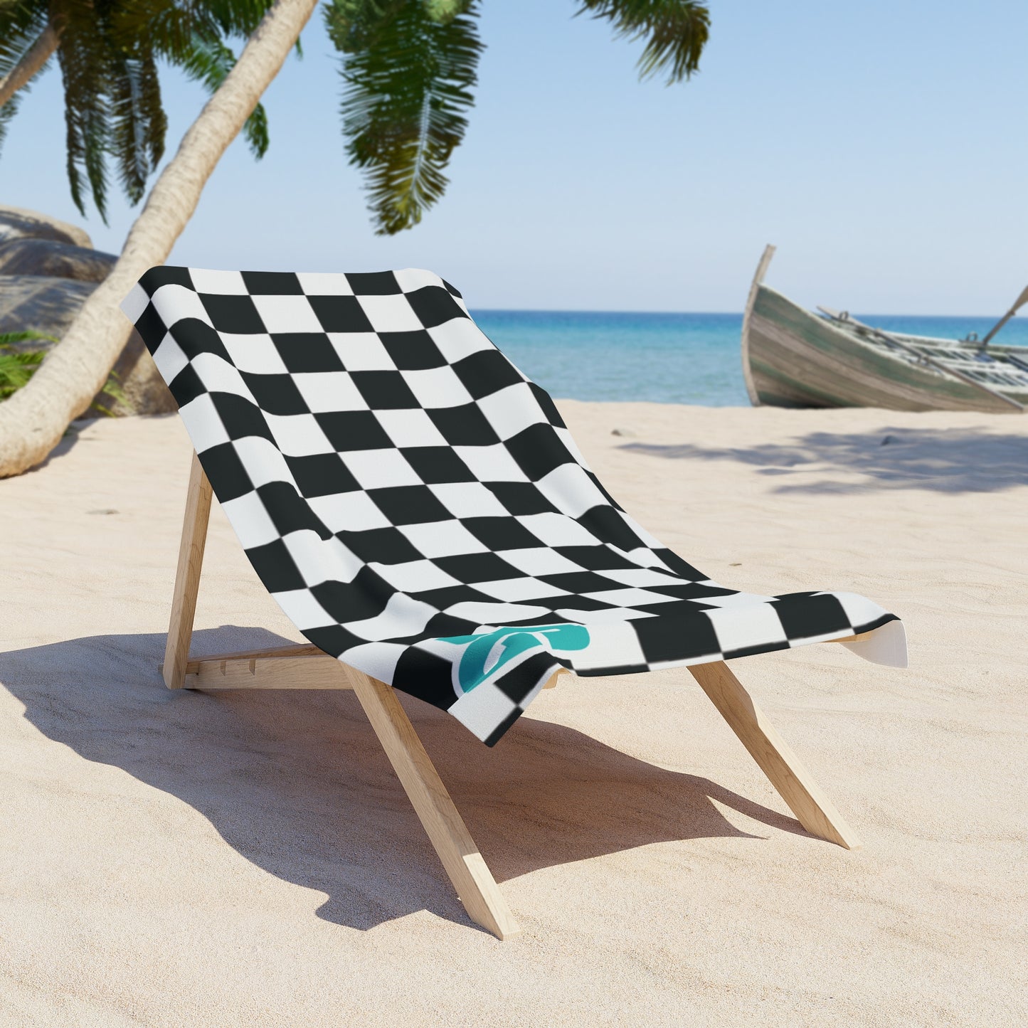 DG Towel - Checkered Teal