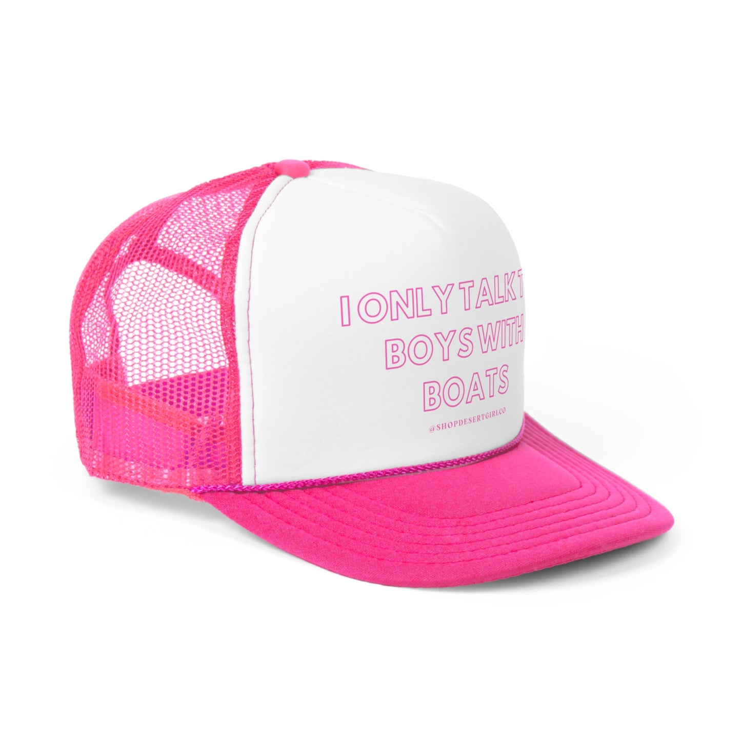 TALK TO BOYS TRUCKER HAT - BOAT