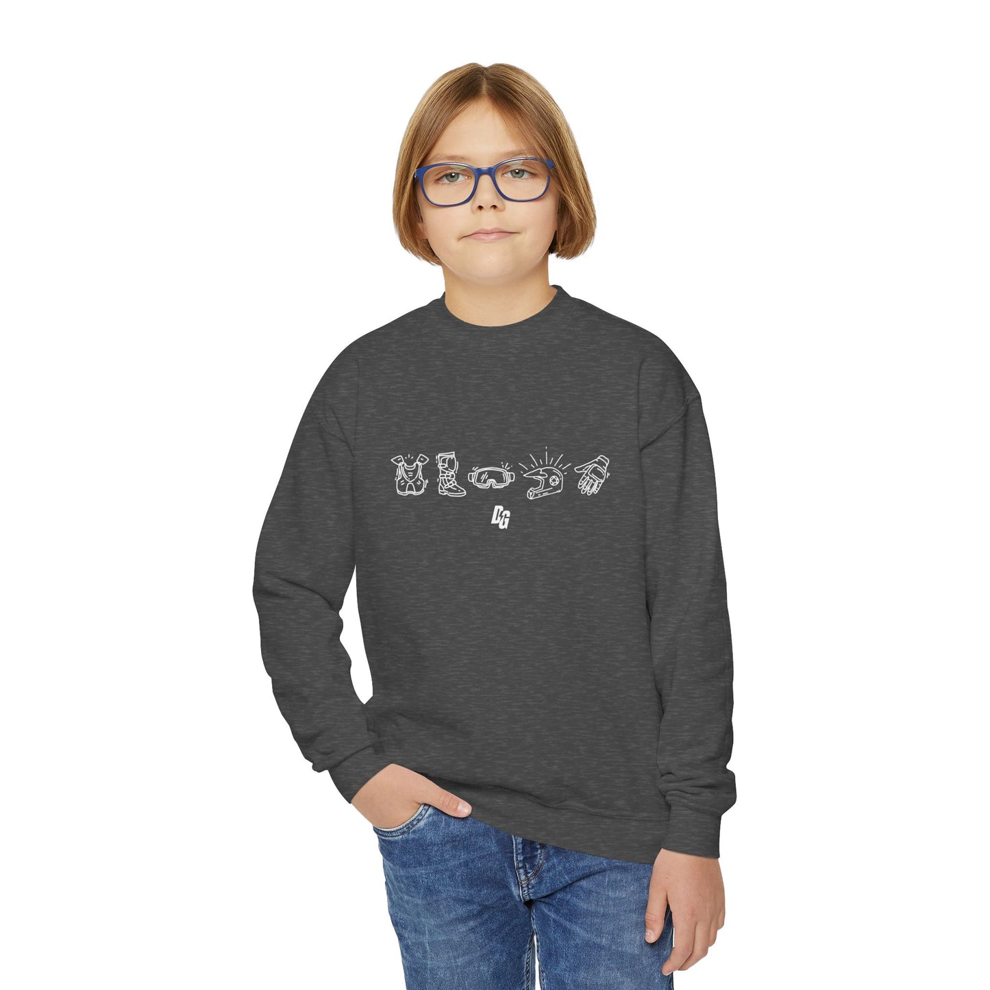 Moto Must-Haves Youth Crewneck