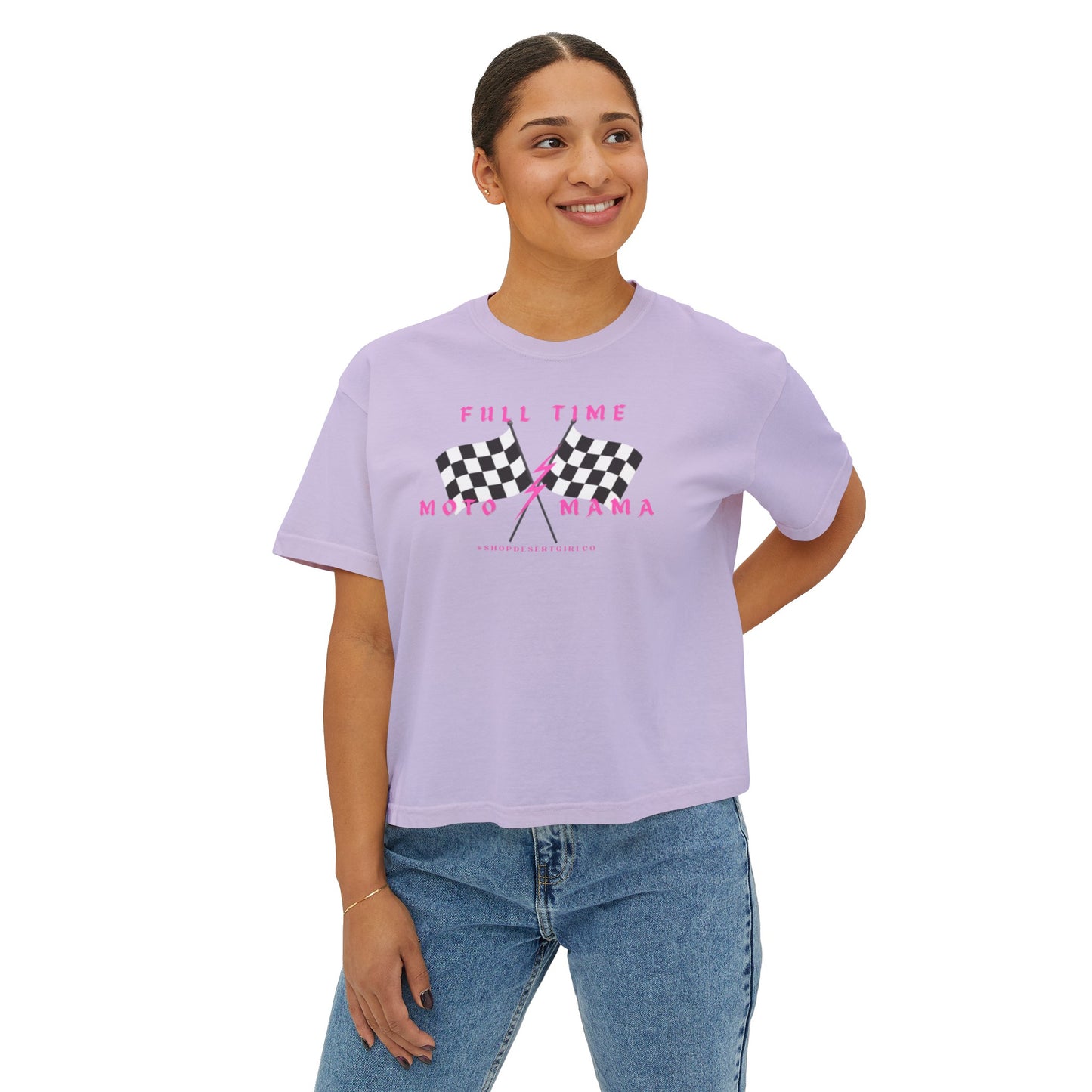 FULL TIME MOTO MAMA - BOXY TEE