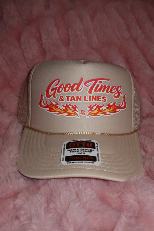 Good Times & Tanlines Foam Trucker Hat