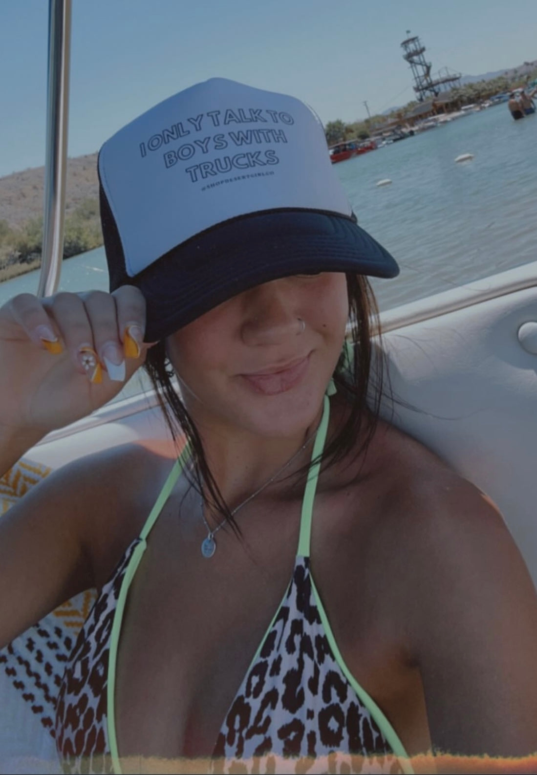 TALK TO BOYS TRUCKER HAT - TRUCK