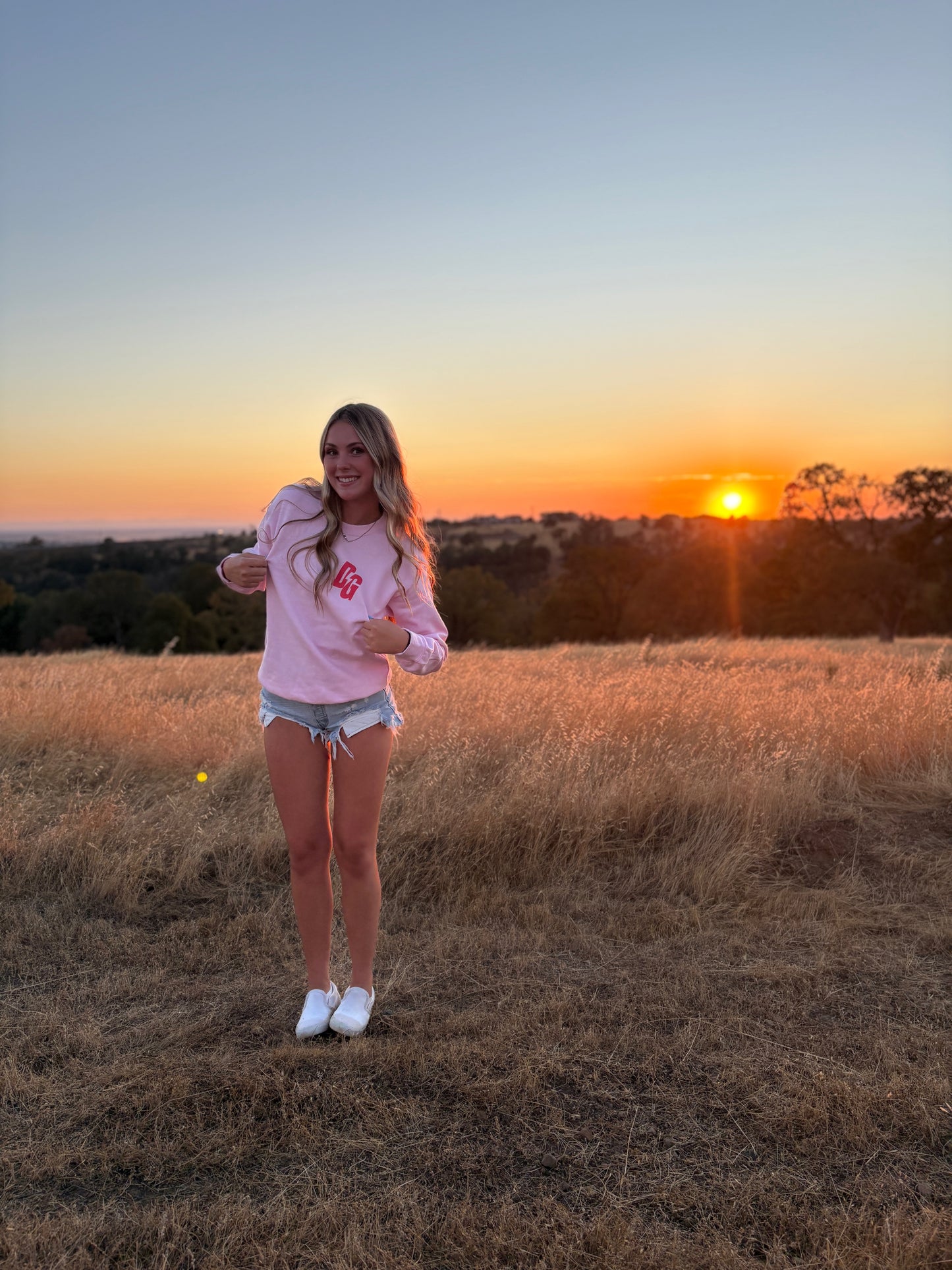 DG Pink Bolt Crewneck