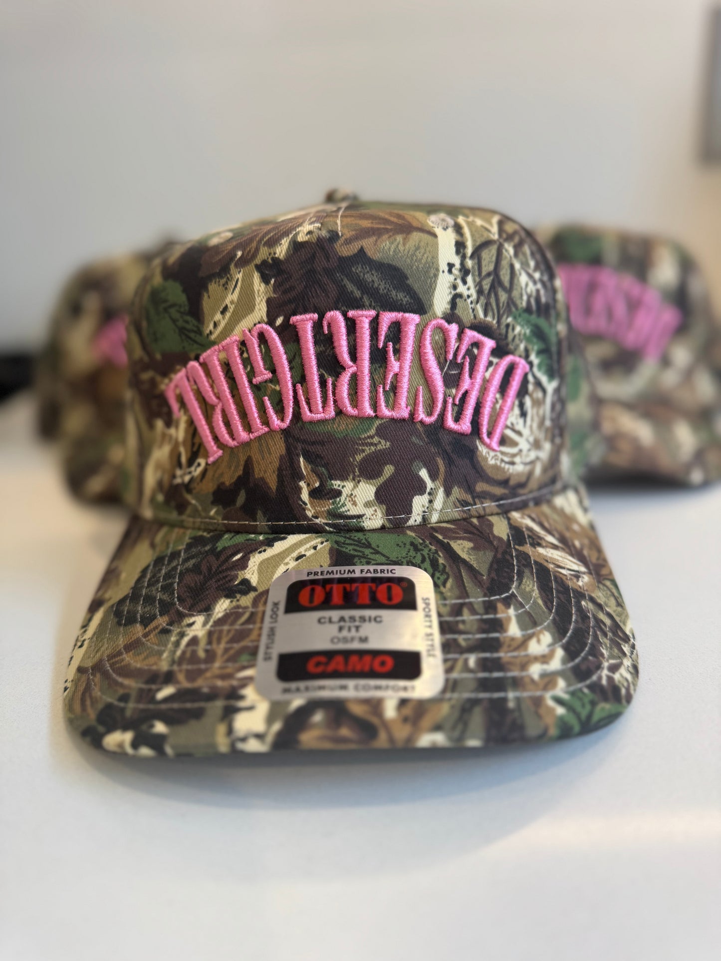 The Desert Girl Camo Trucker