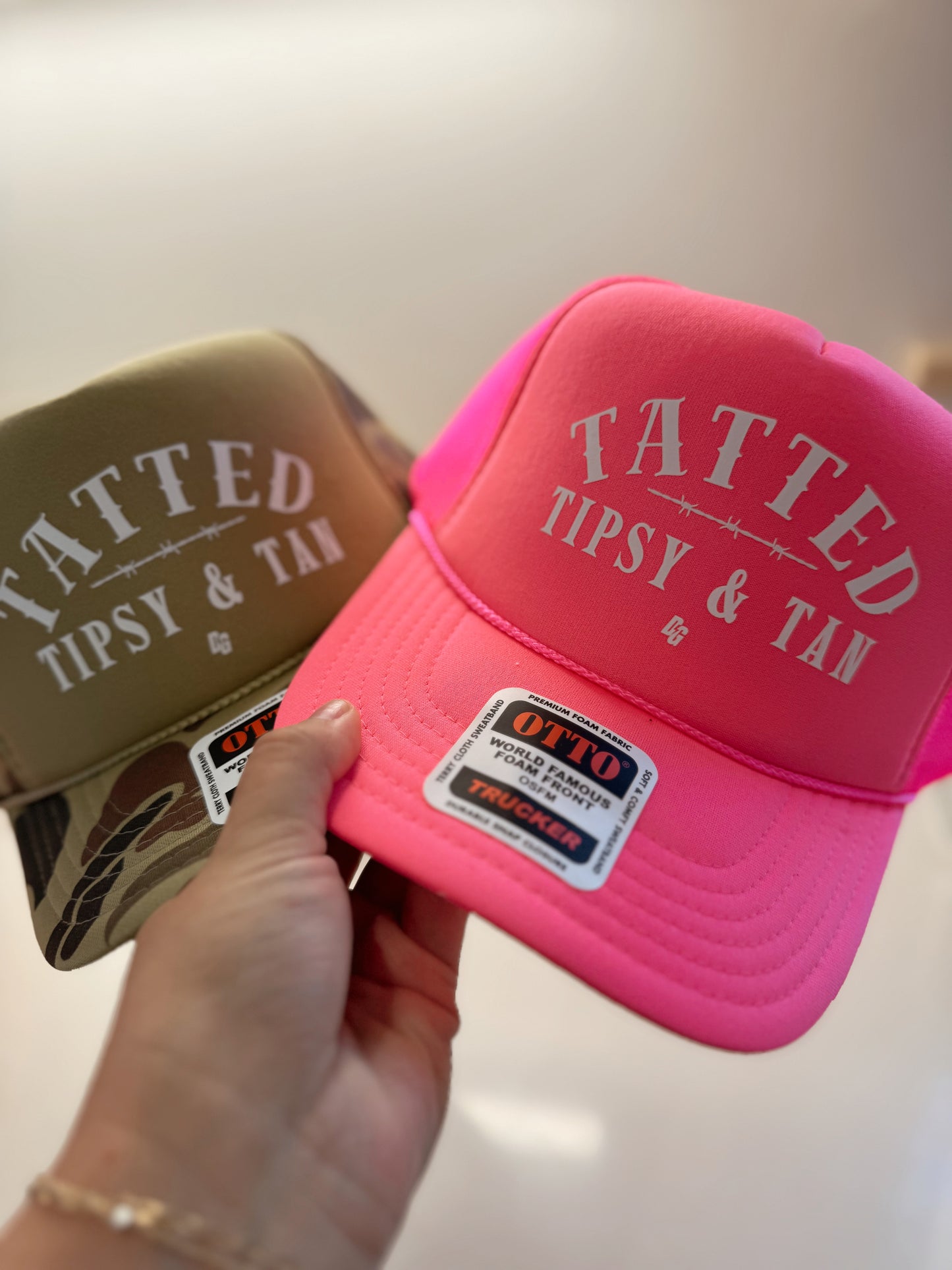 TATTED TIPSY TAN Trucker