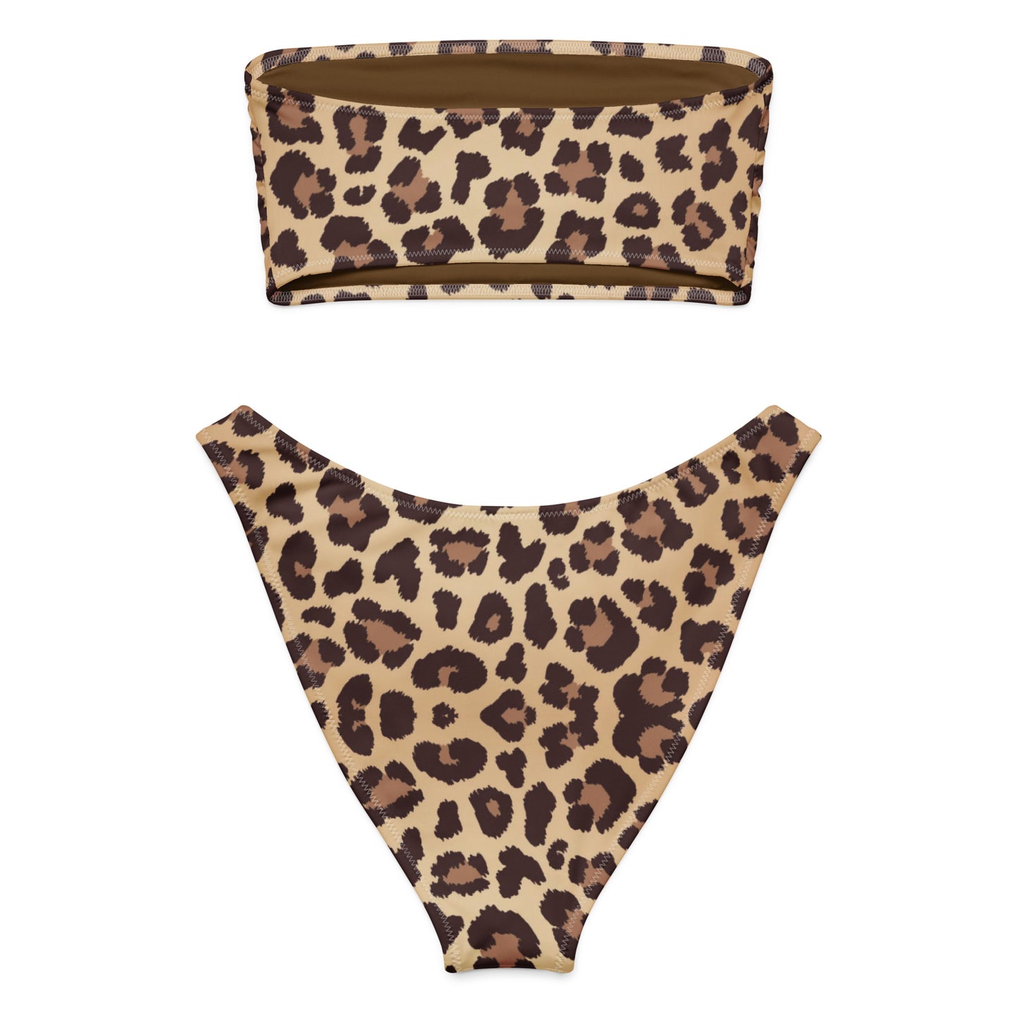 DG Cheetah Bandeau Bikini Set