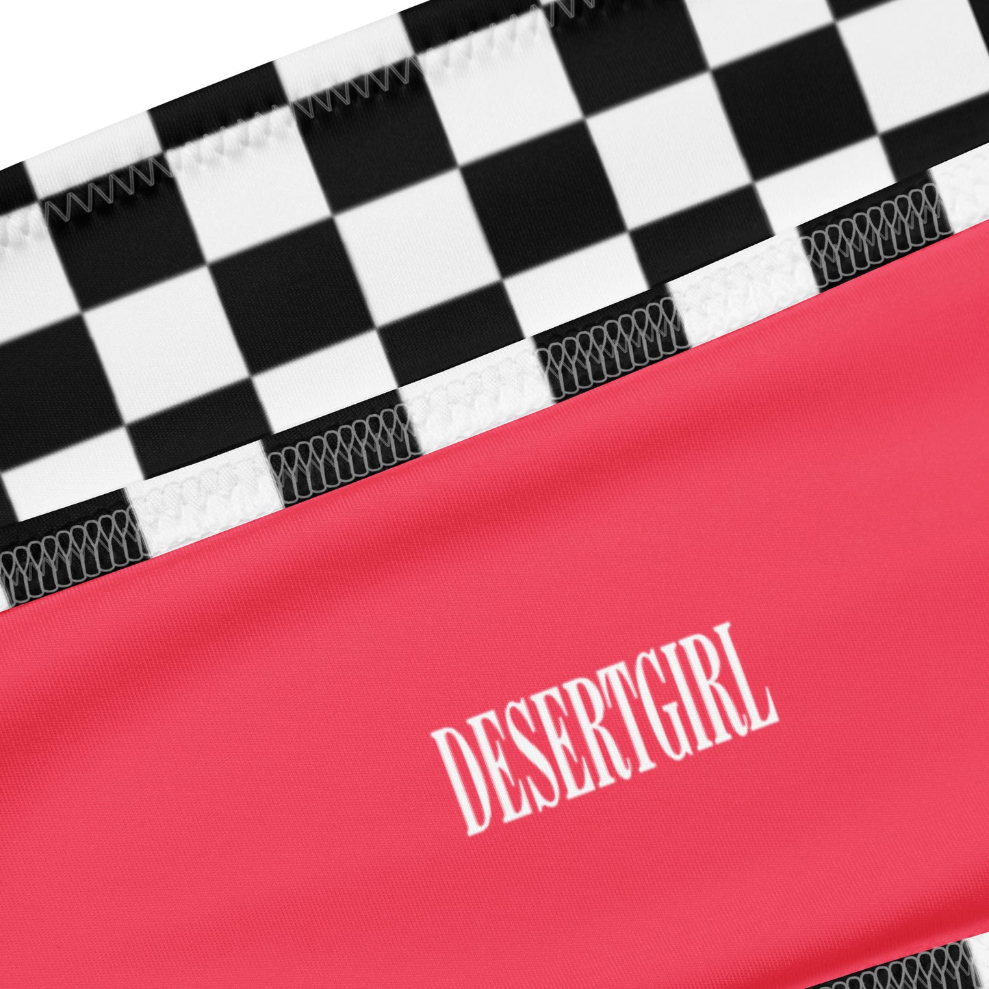 Desert Girl Checkered Bandeau Bikini Set
