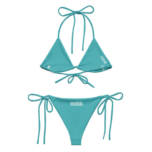 Desert Girl Turquoise Triangle Bikini Set