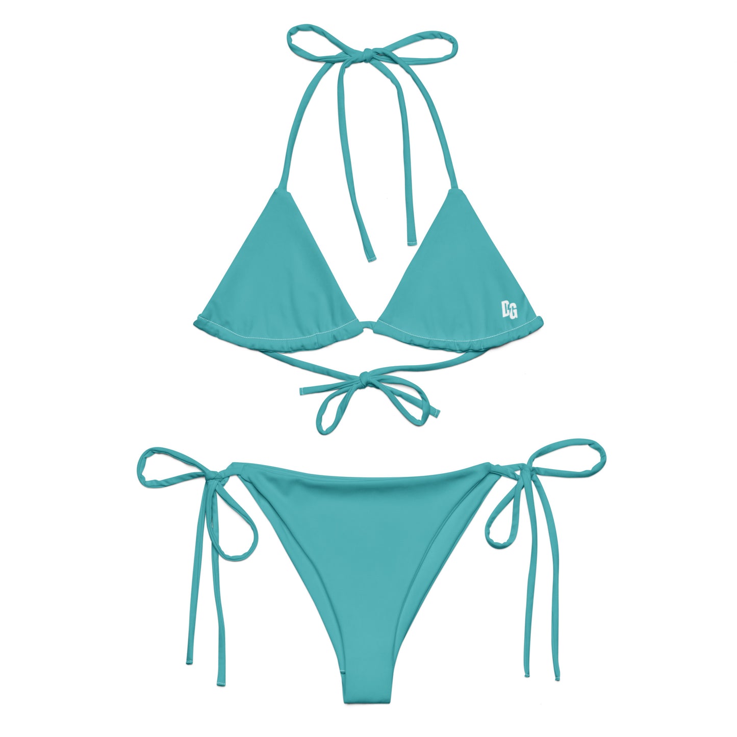 Desert Girl Turquoise Triangle Bikini Set