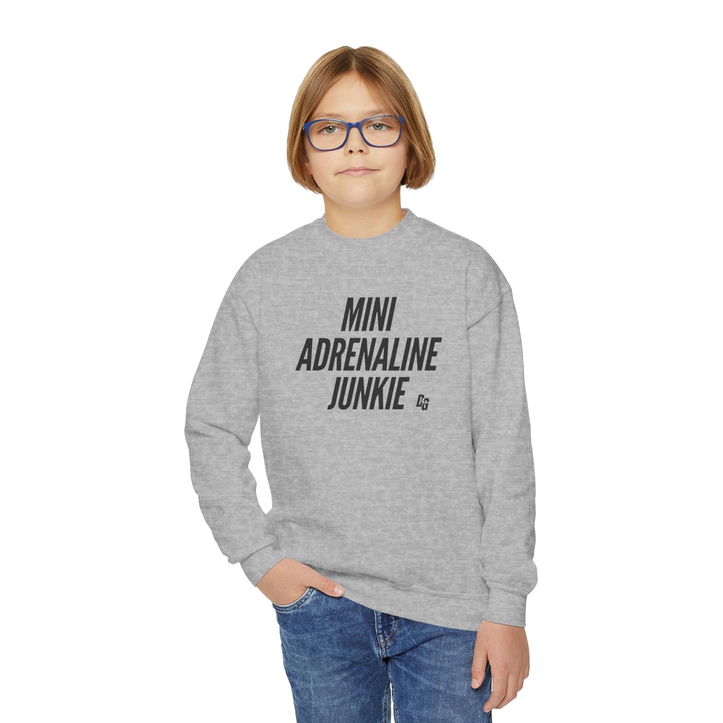 Mini Adrenaline Junkie Youth Crewneck