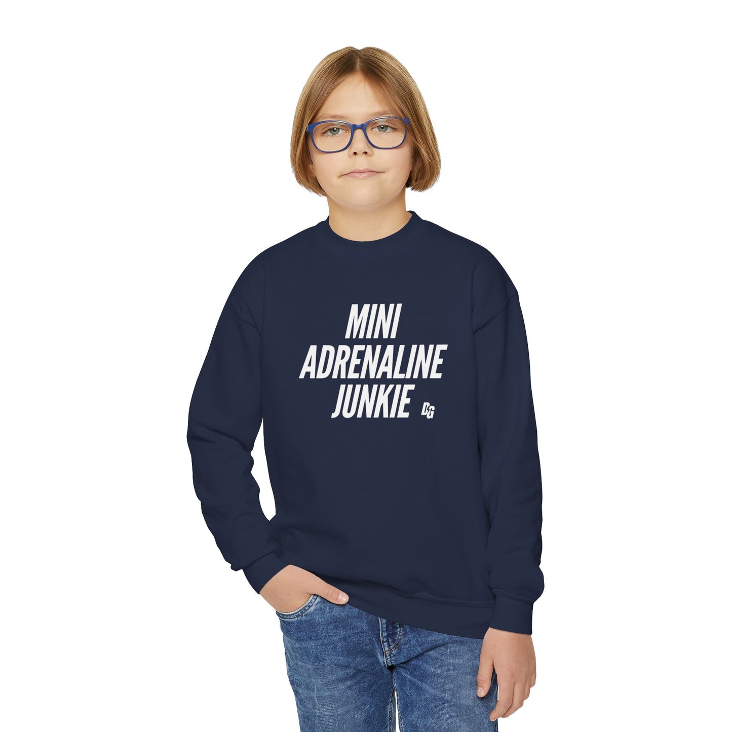 Mini Adrenaline Junkie Youth Crewneck