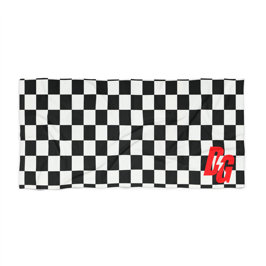 DG Beach Towel - Checkered RED