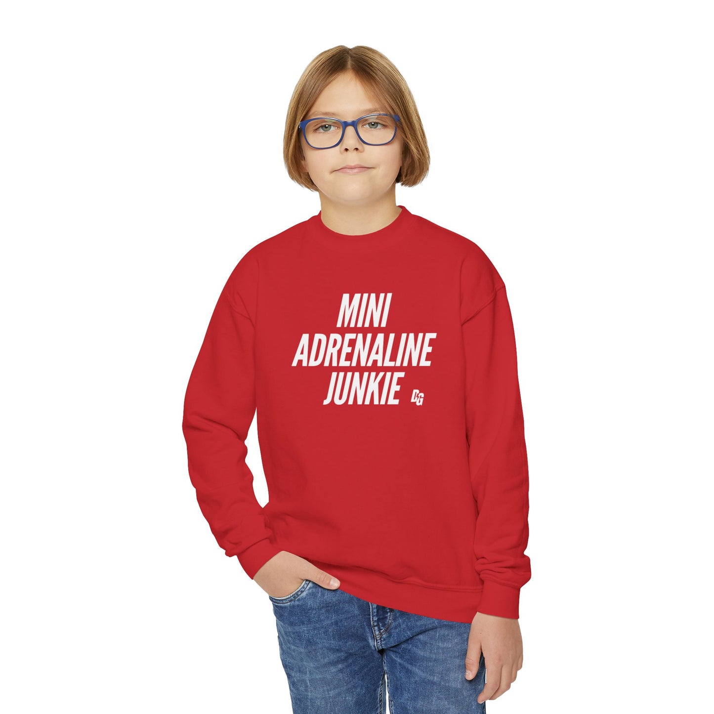 Mini Adrenaline Junkie Youth Crewneck