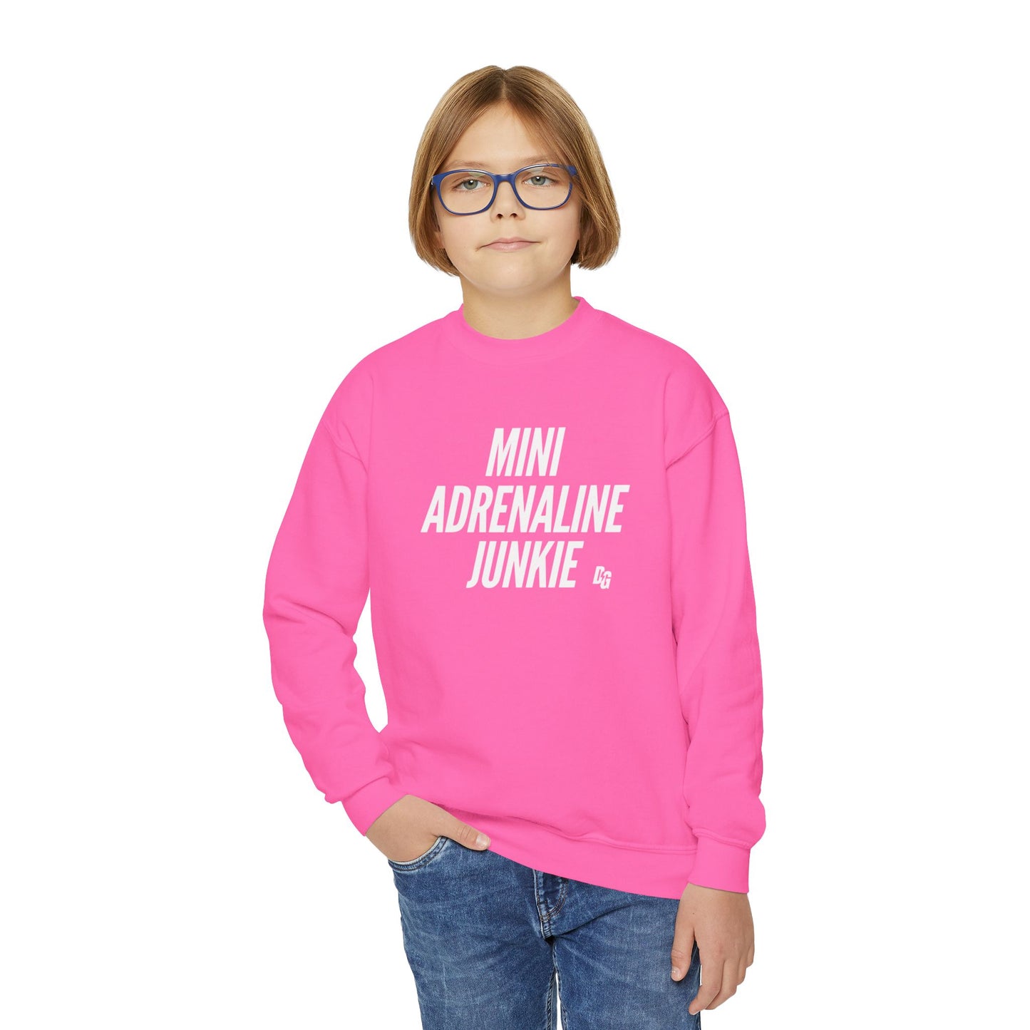 Mini Adrenaline Junkie Youth Crewneck