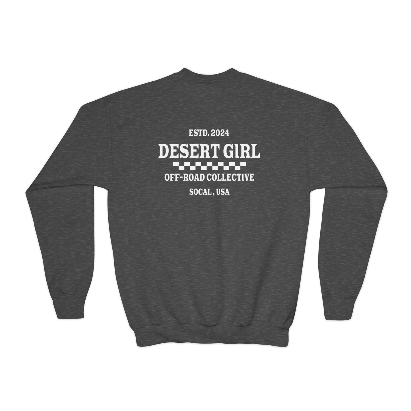 Desert Girl ll Off-Road Collective Youth Crewneck Sweatshirt