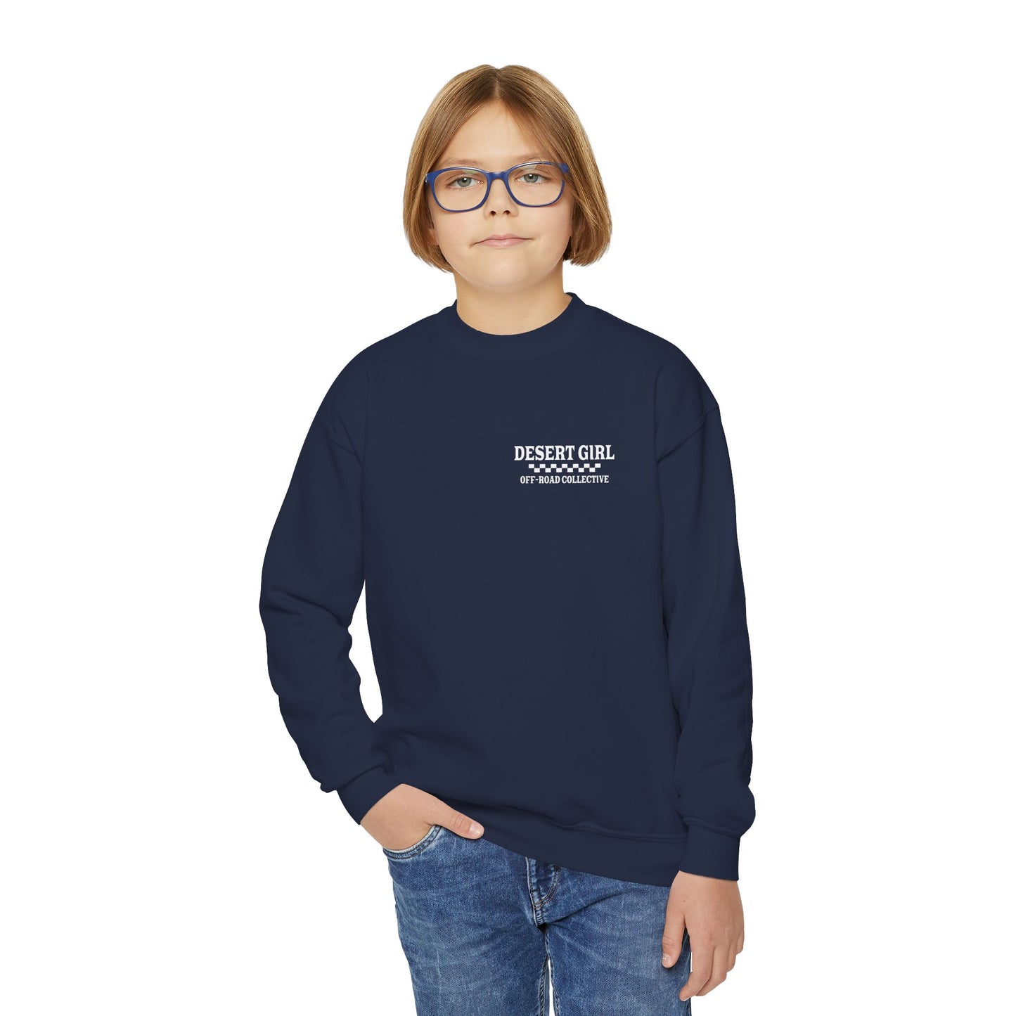 Desert Girl ll Off-Road Collective Youth Crewneck Sweatshirt