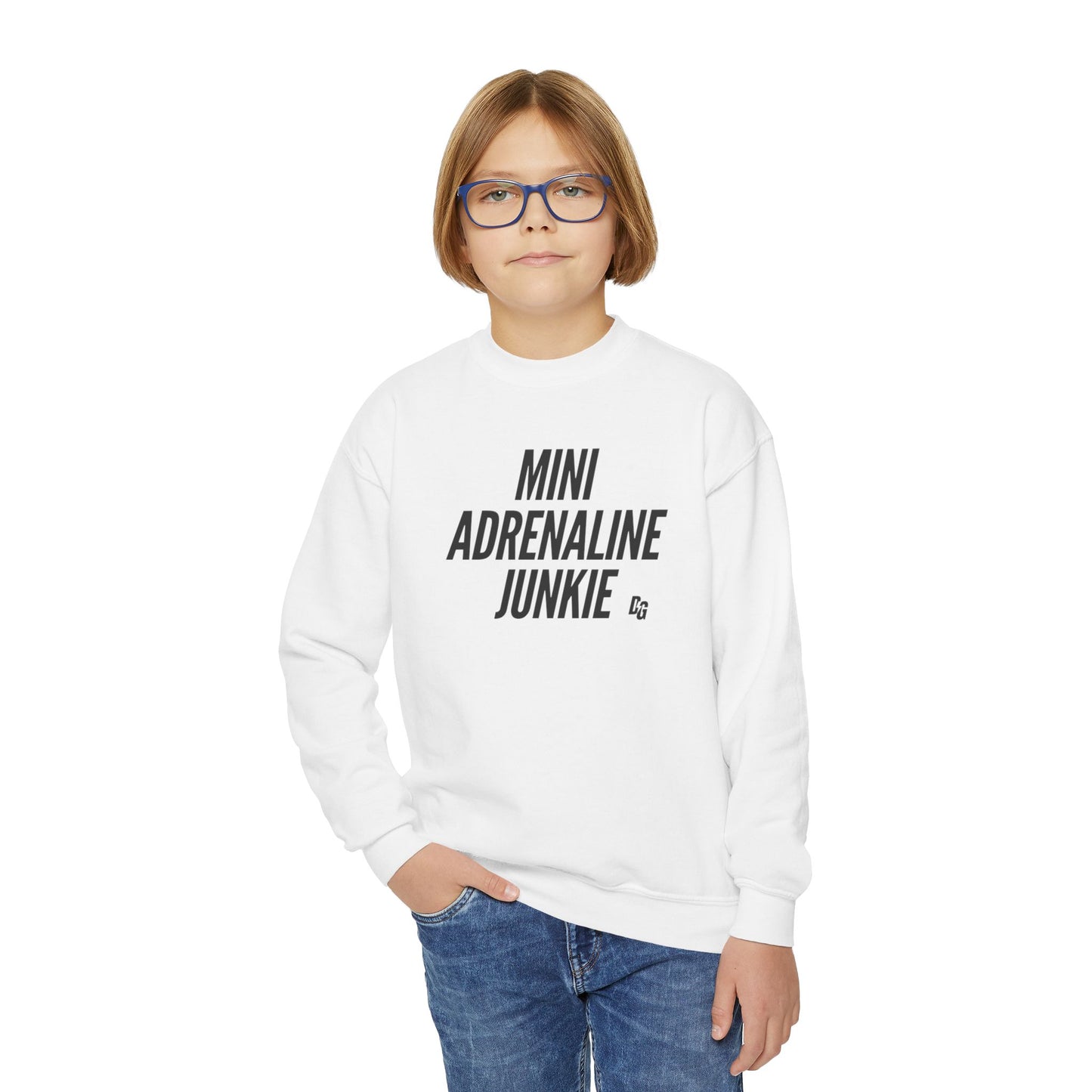 Mini Adrenaline Junkie Youth Crewneck