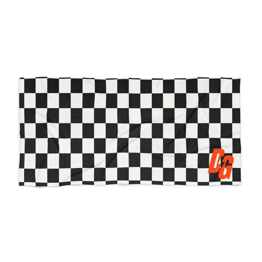 DG Beach Towel - Checkered ORANGE
