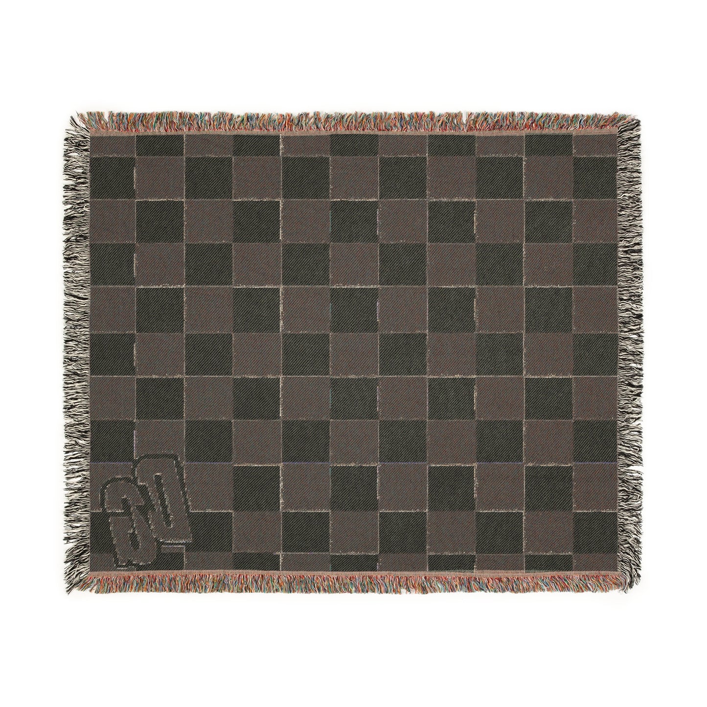 DESERTGIRL Woven Checkered Blanket