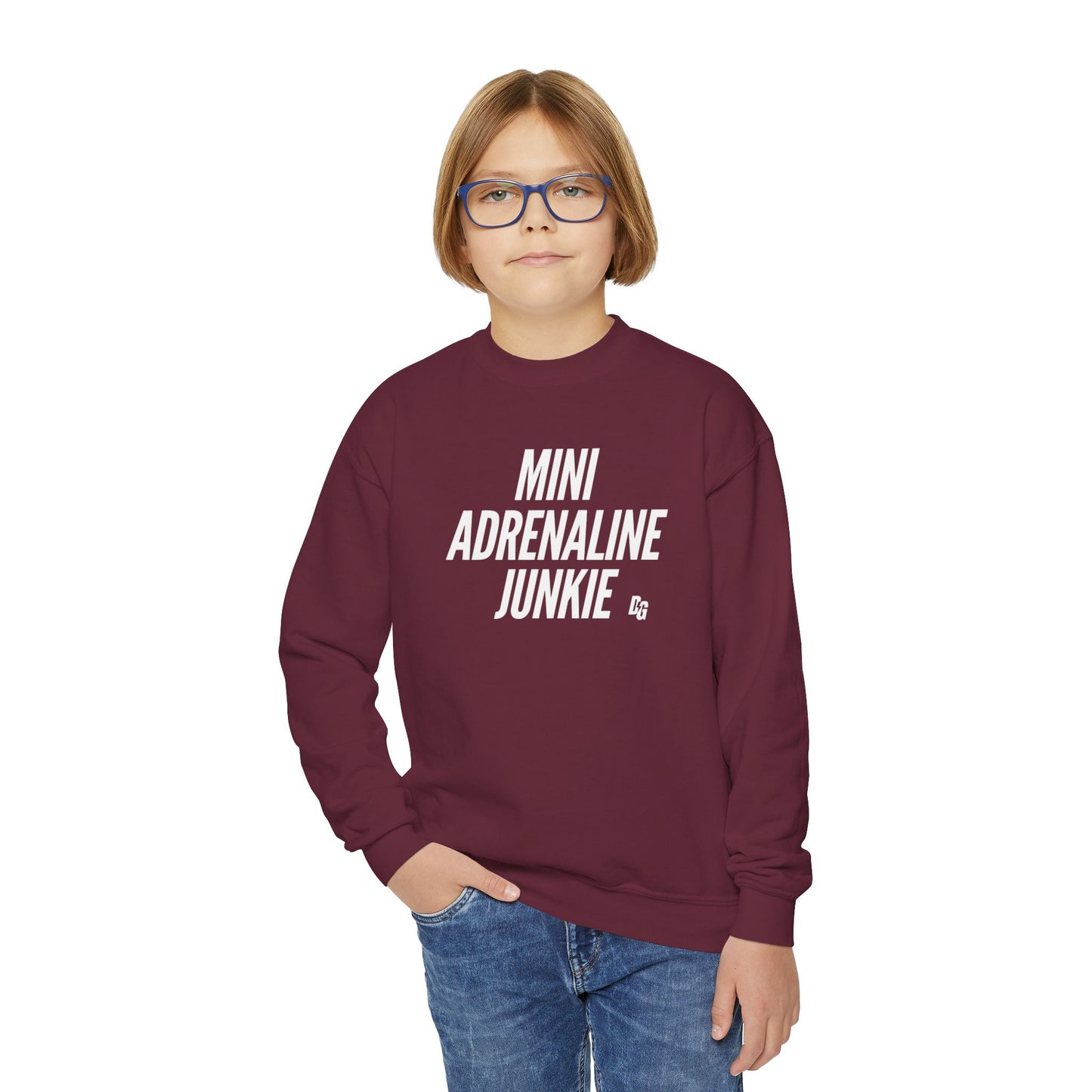 Mini Adrenaline Junkie Youth Crewneck