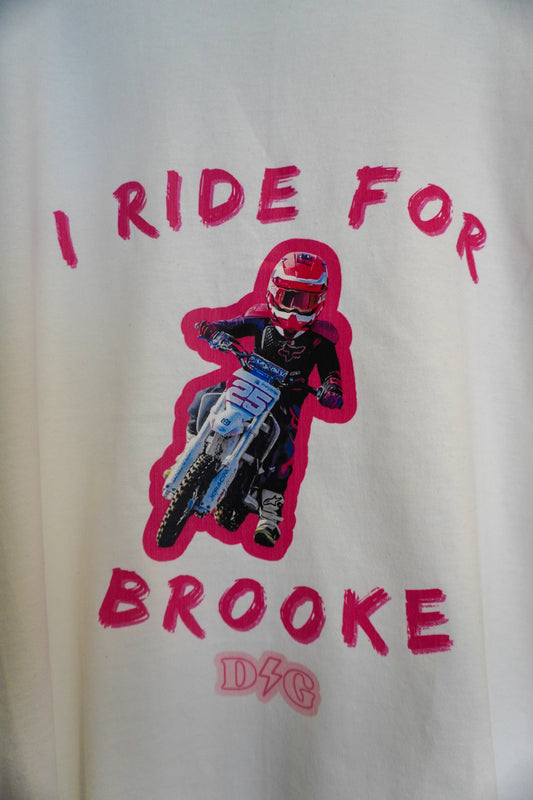 Ride for Brooke - White Muscle Tank