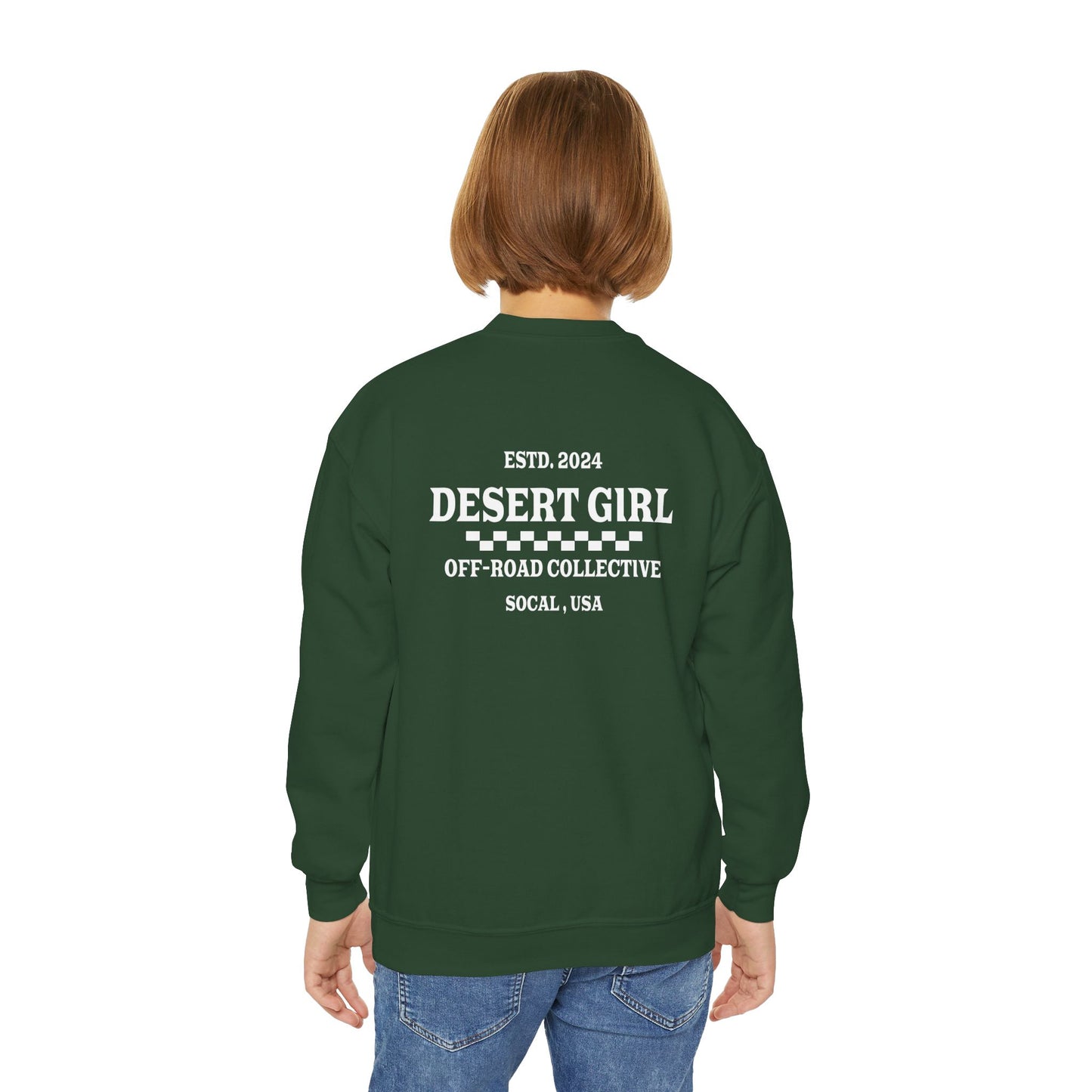 Desert Girl ll Off-Road Collective Youth Crewneck Sweatshirt