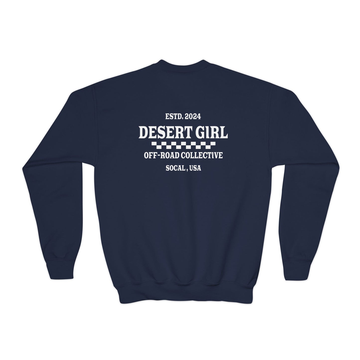 Desert Girl ll Off-Road Collective Youth Crewneck Sweatshirt