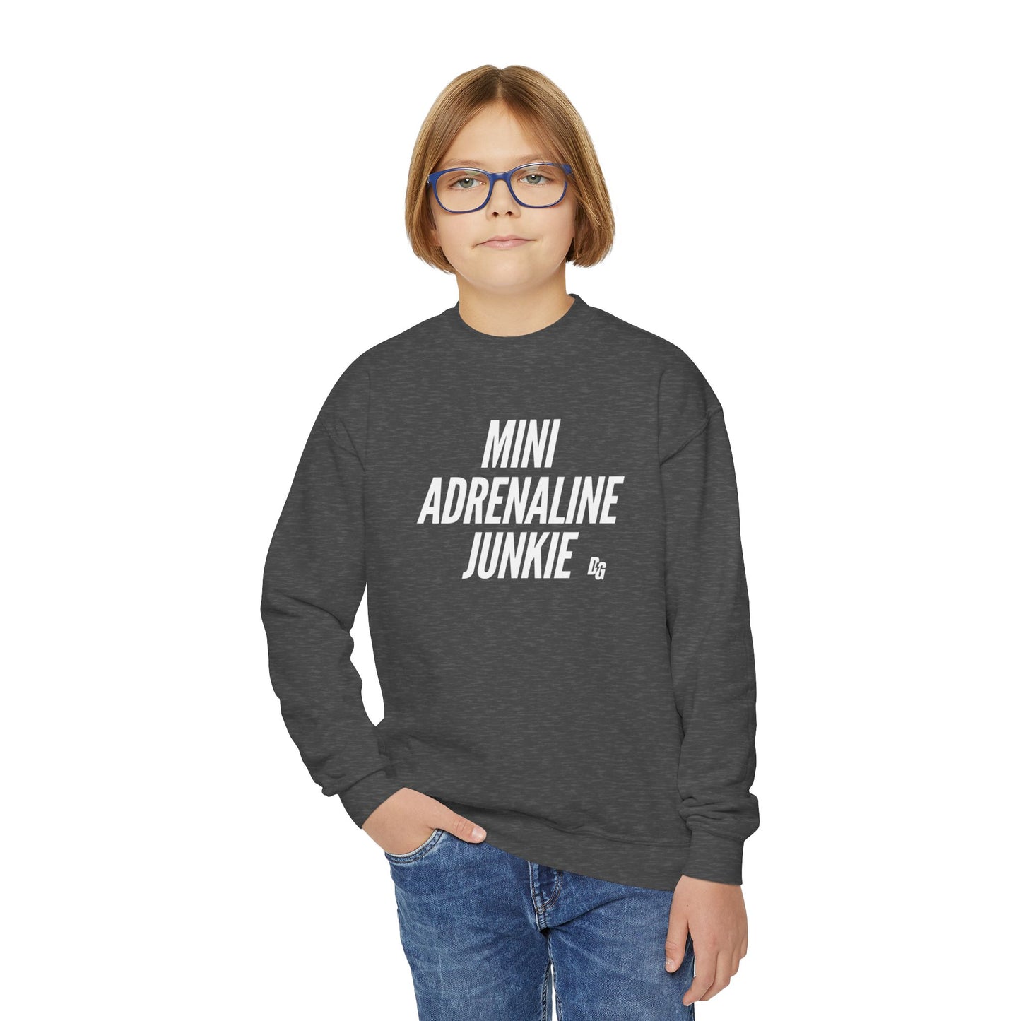 Mini Adrenaline Junkie Youth Crewneck