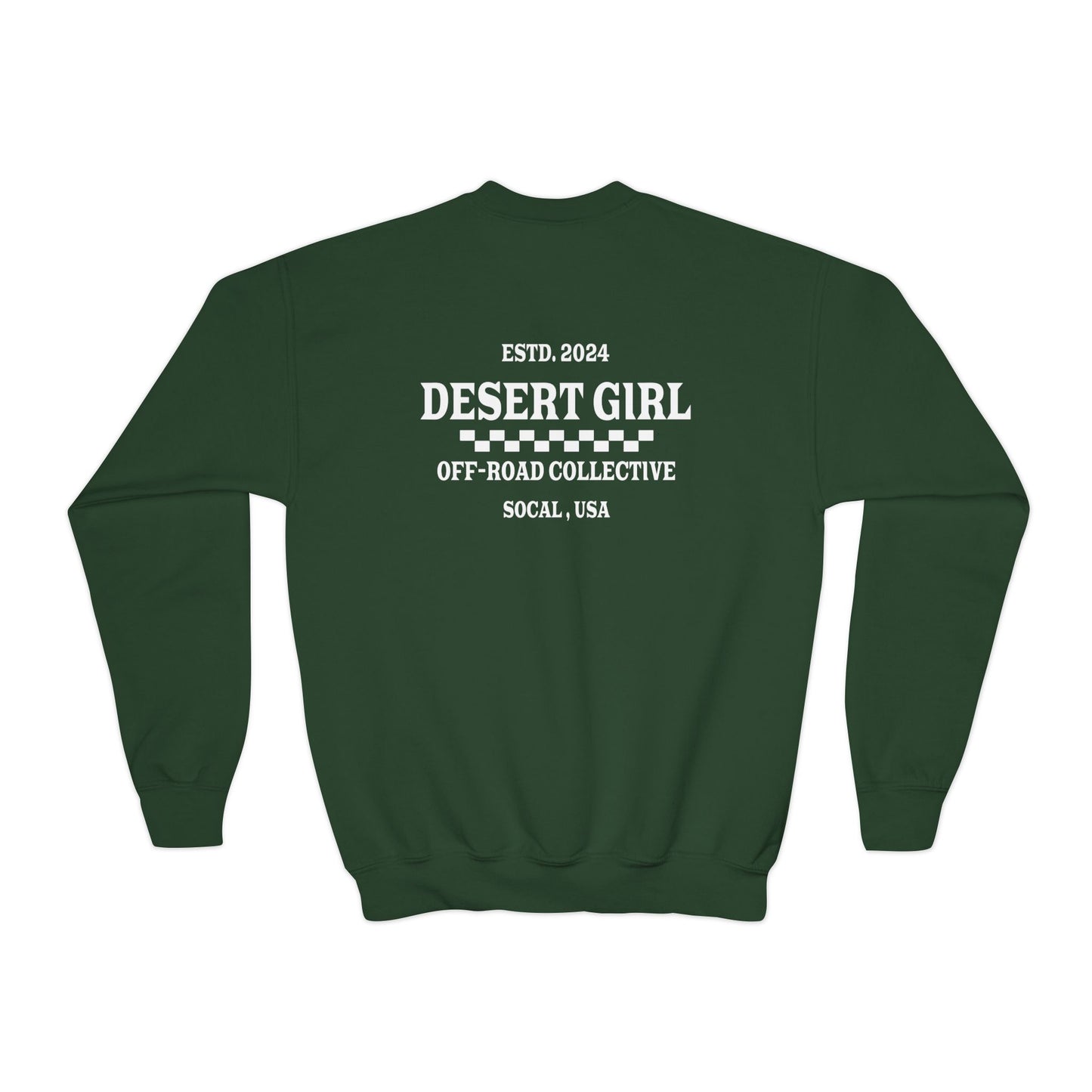 Desert Girl ll Off-Road Collective Youth Crewneck Sweatshirt