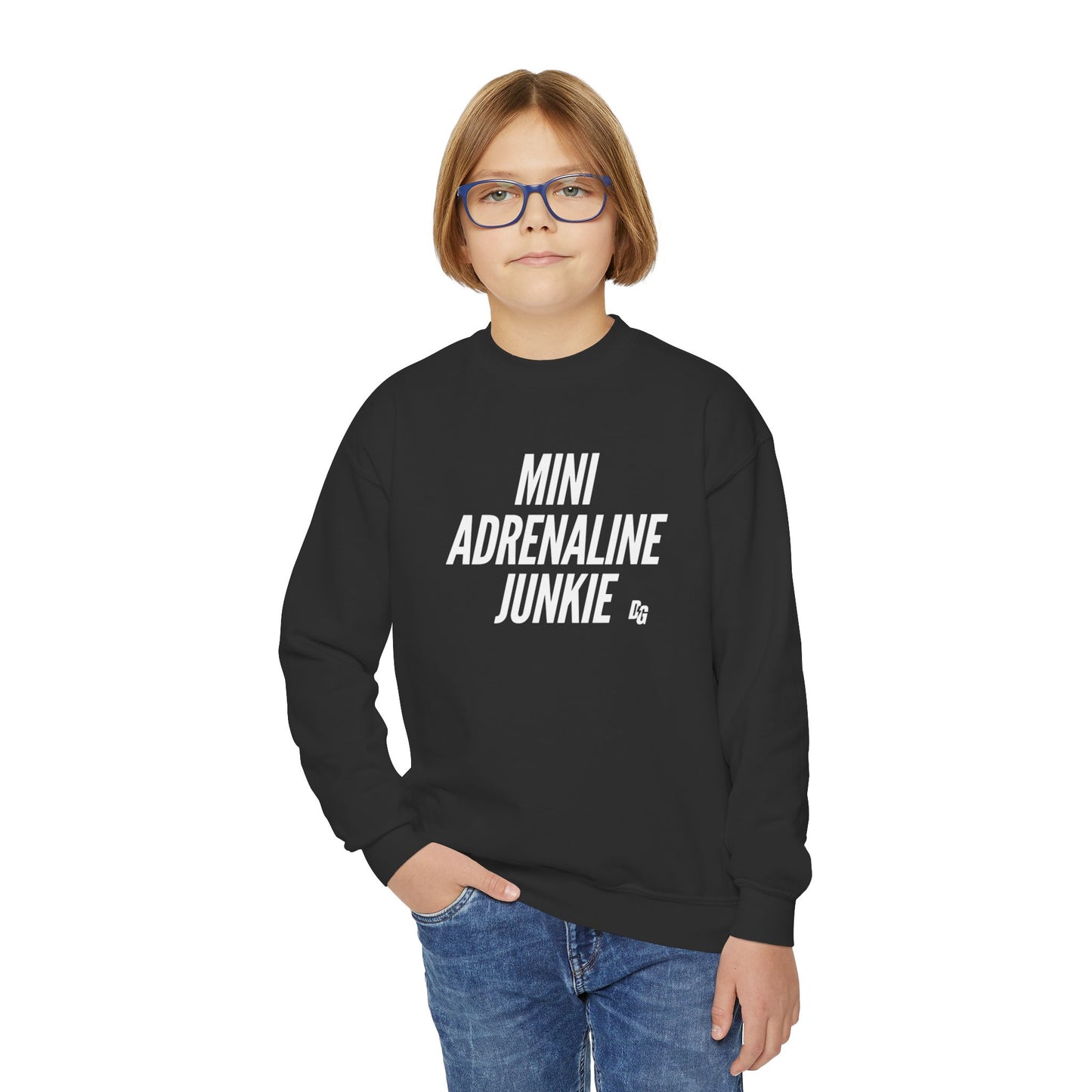 Mini Adrenaline Junkie Youth Crewneck