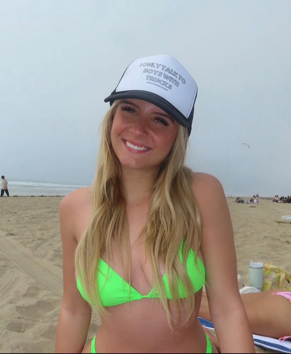 TALK TO BOYS TRUCKER HAT - TRUCK