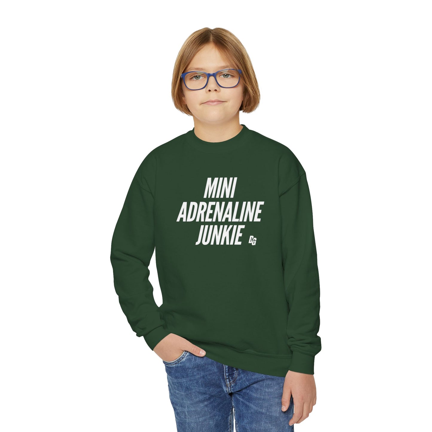 Mini Adrenaline Junkie Youth Crewneck
