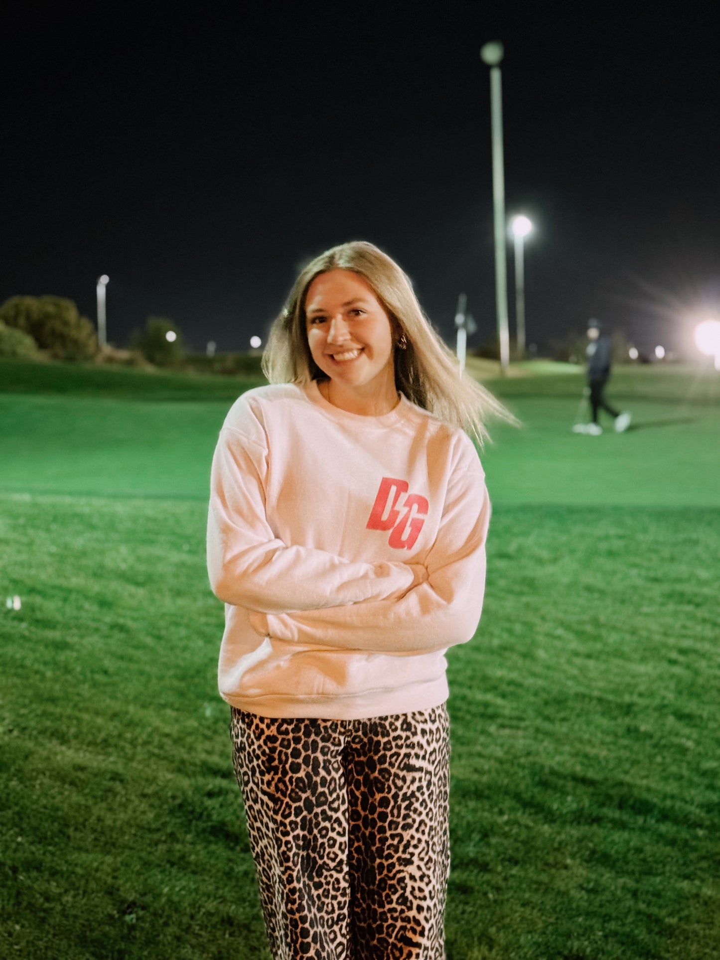 DG Pink Bolt Crewneck