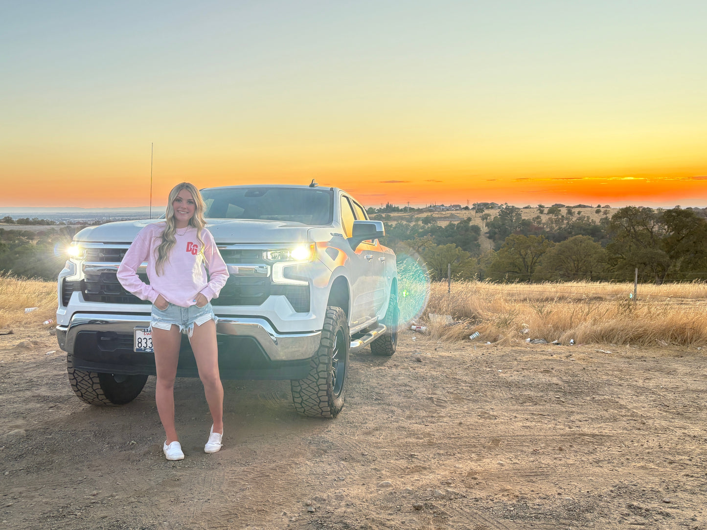 DG Pink Bolt Crewneck