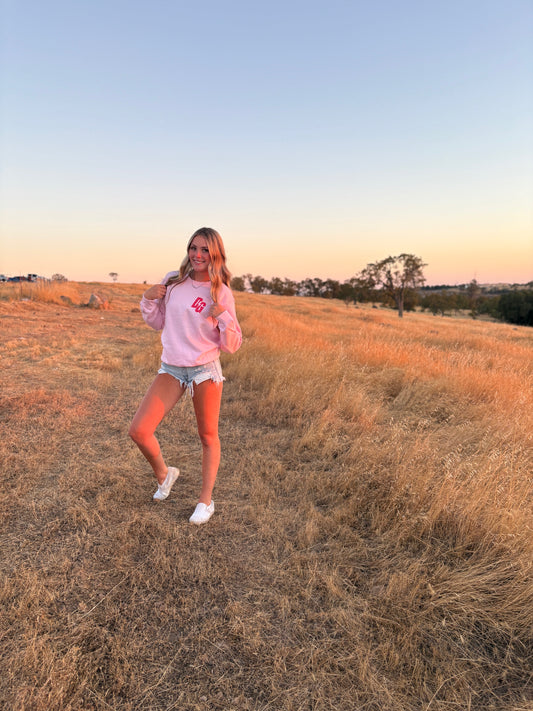 DG Pink Bolt Crewneck