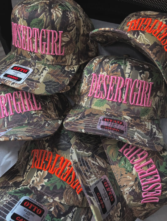 The Desert Girl Camo Trucker