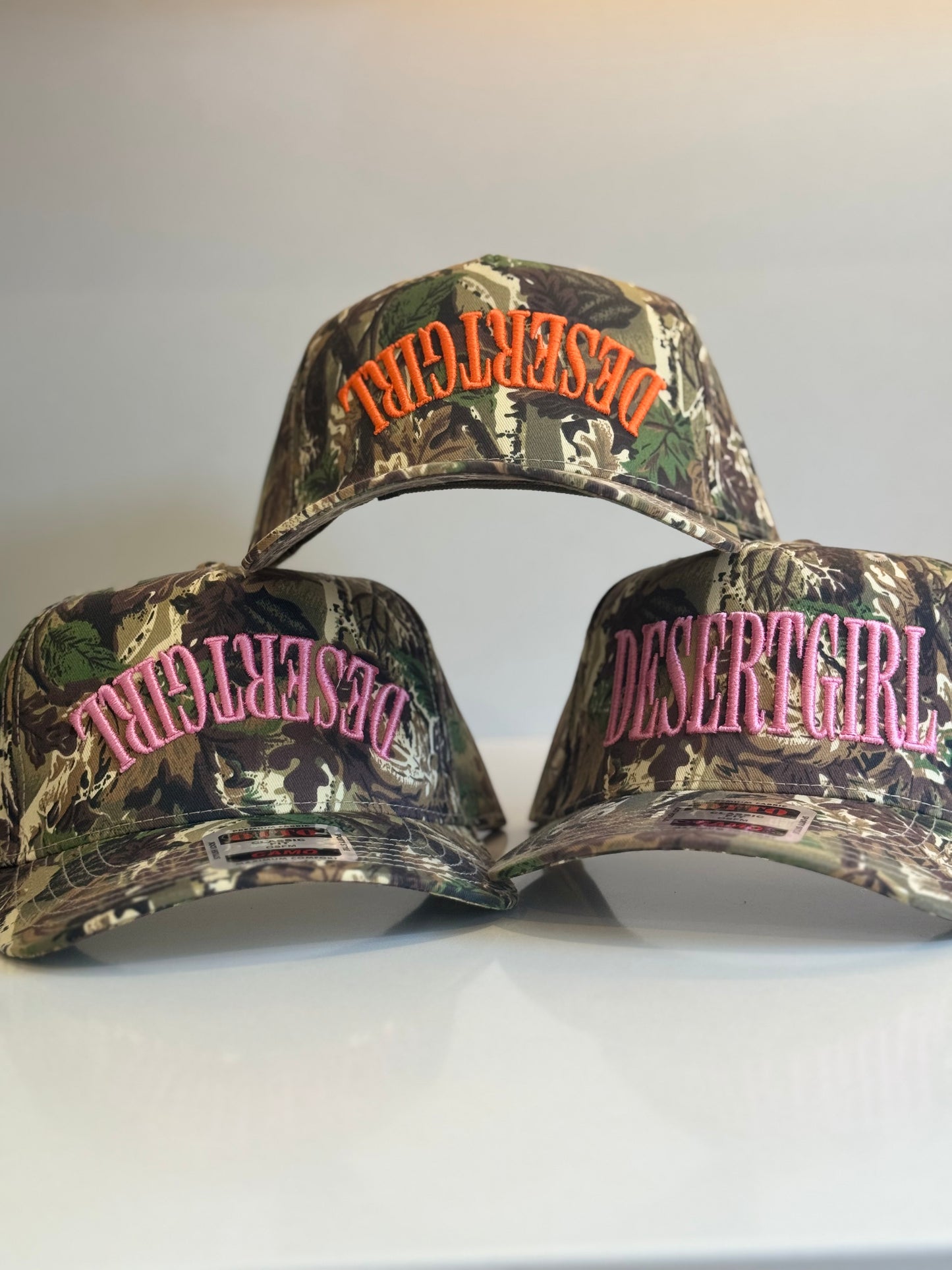 The Desert Girl Camo Trucker