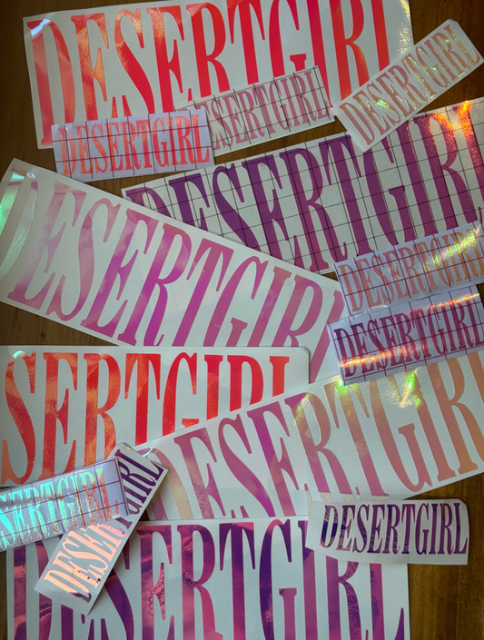 Desert Girl Decals