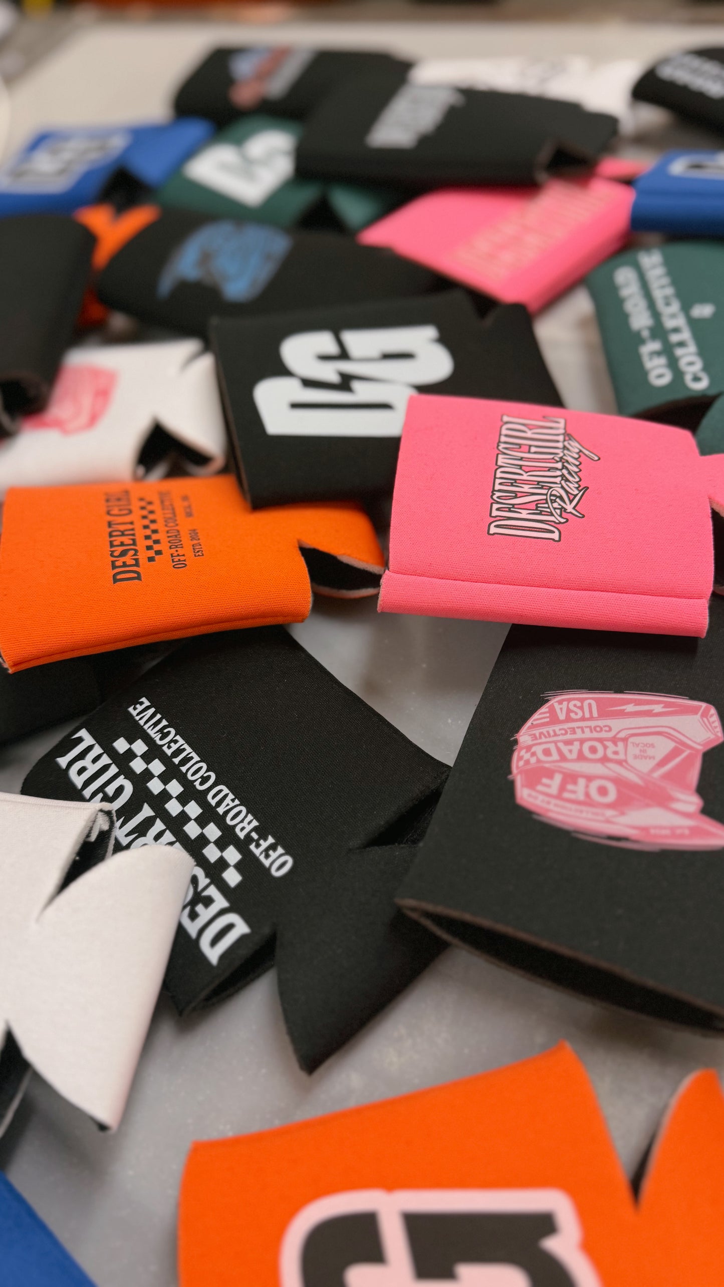 Desert Girl Racing Can Coozies